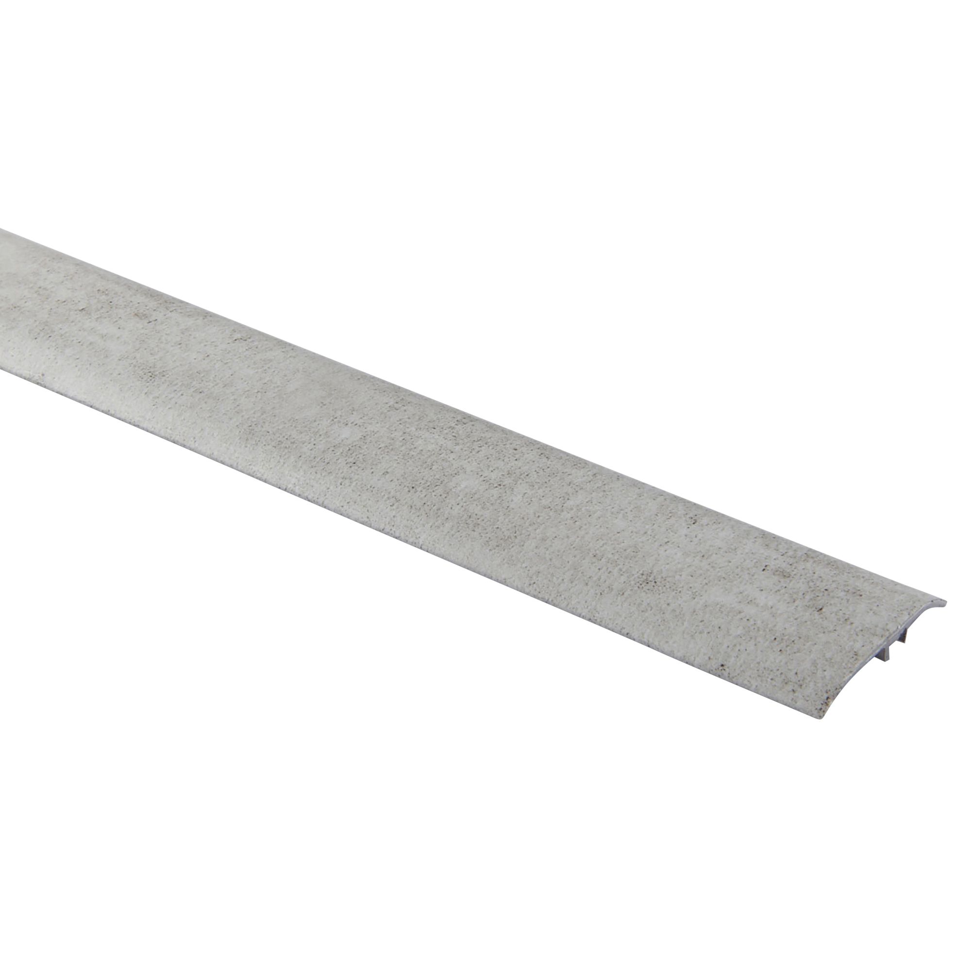 GoodHome DECOR110 Light grey Concrete effect Threshold (L)93cm (W)37mm