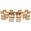 GoodHome Denia Wooden 8 seater Dining set