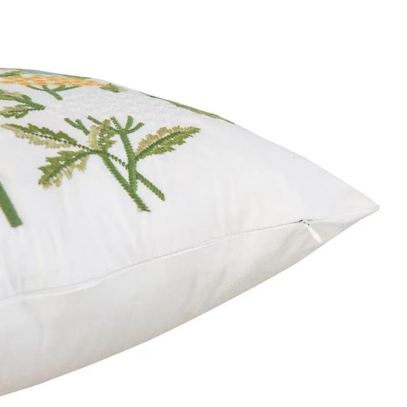 GoodHome Denman Embroidered Indoor Cushion (L)43cm x (W)43cm