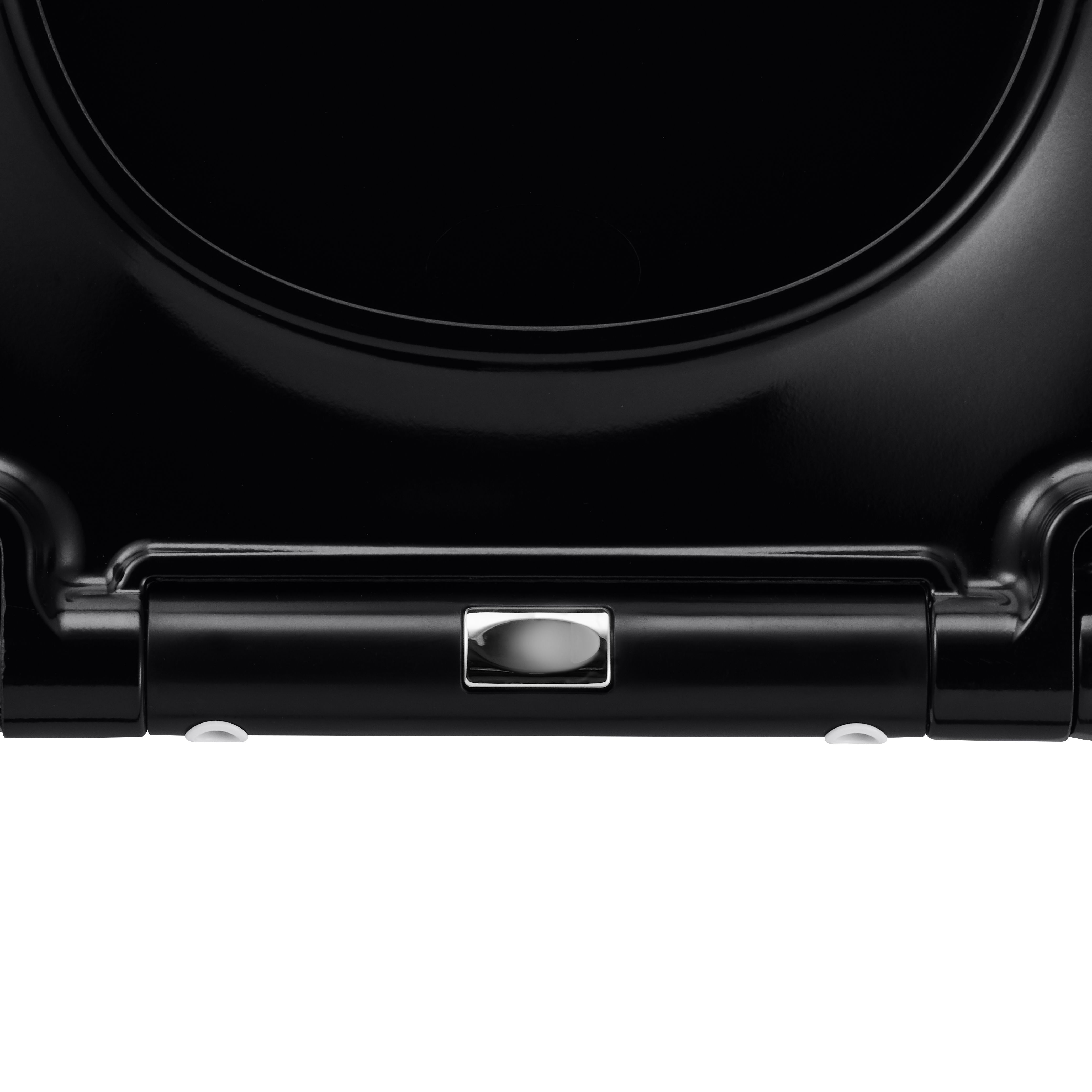 GoodHome Diani Black Standard Soft close Toilet seat