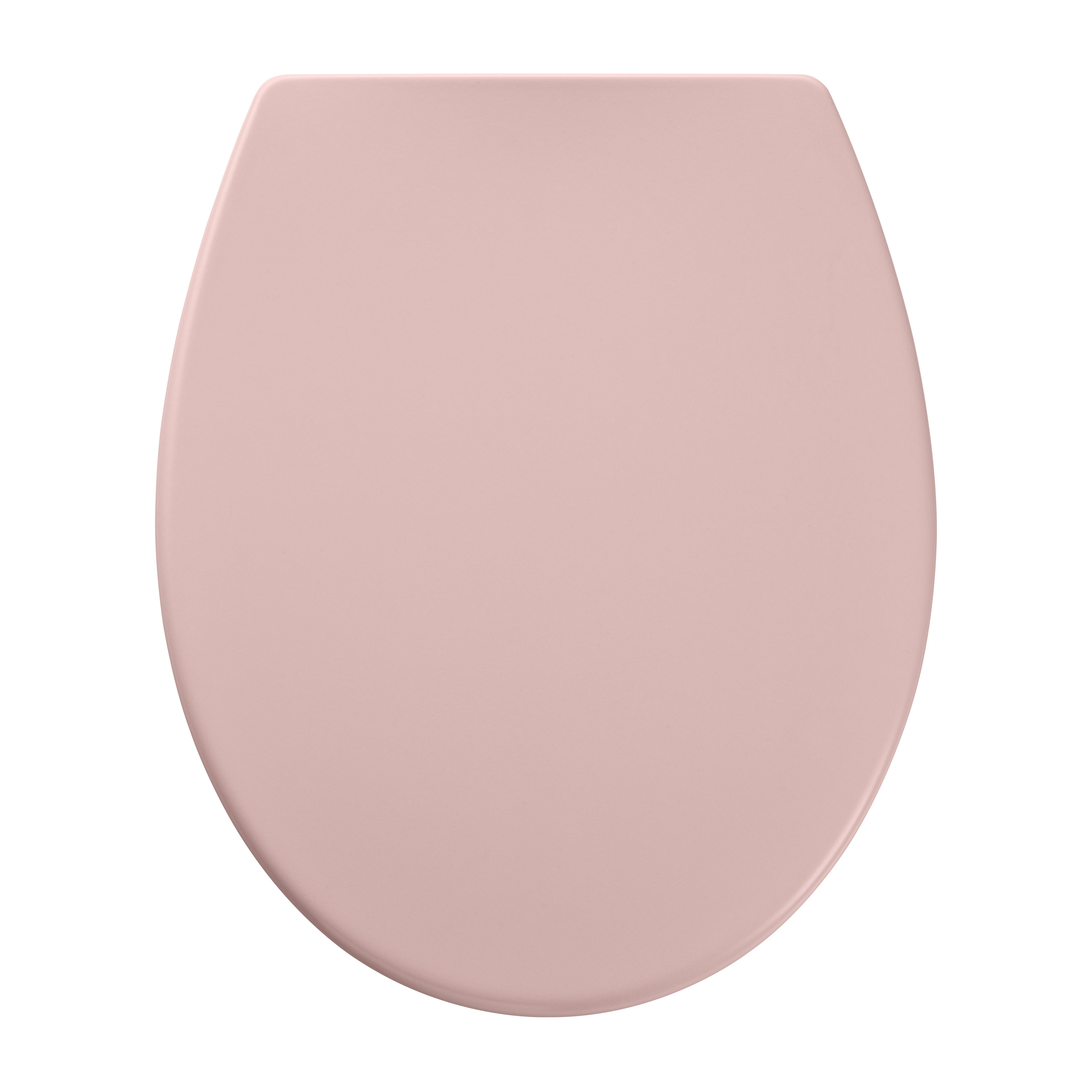 GoodHome Diani Pink Standard Soft close Toilet seat
