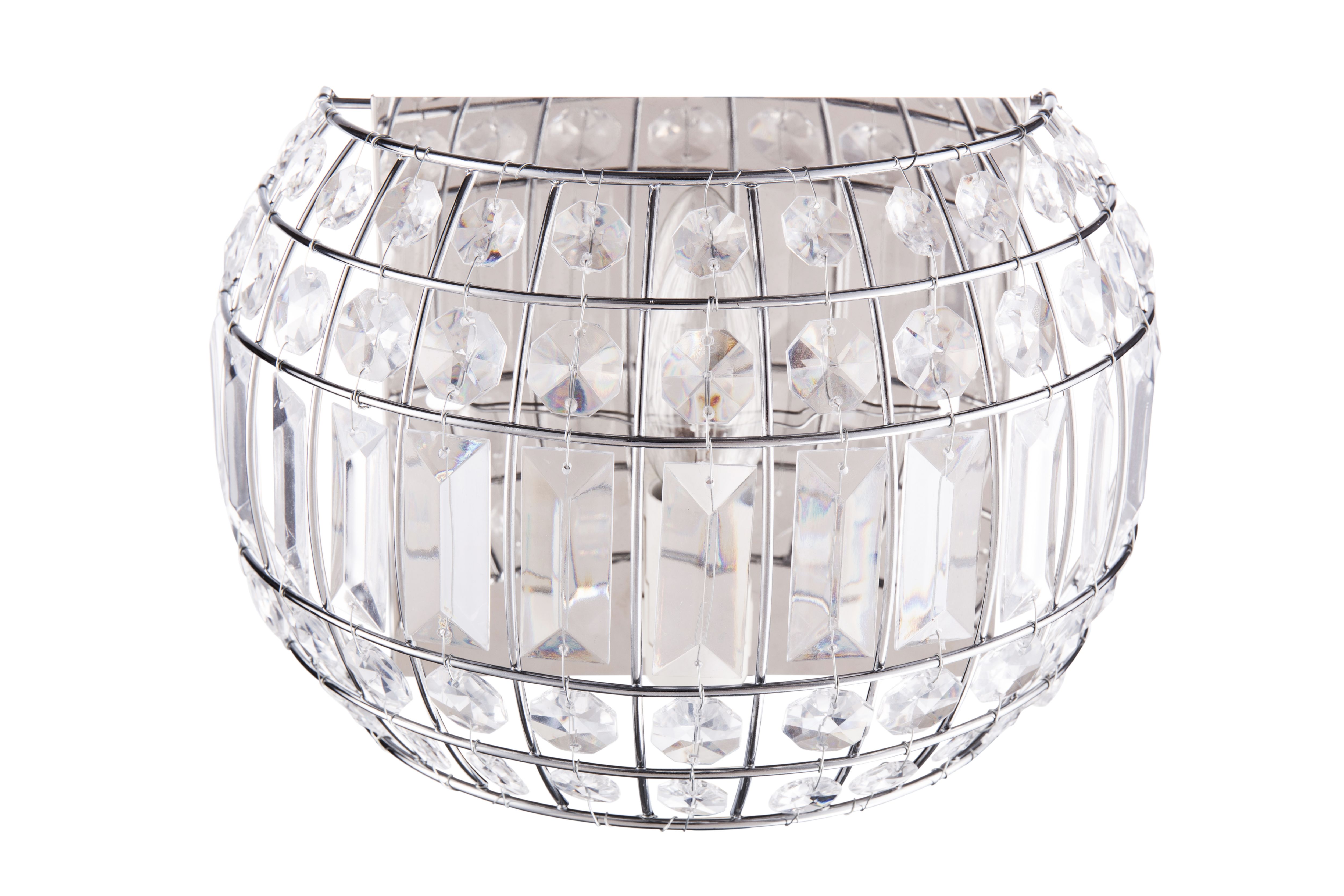 GoodHome Digya Chrome effect Wall light