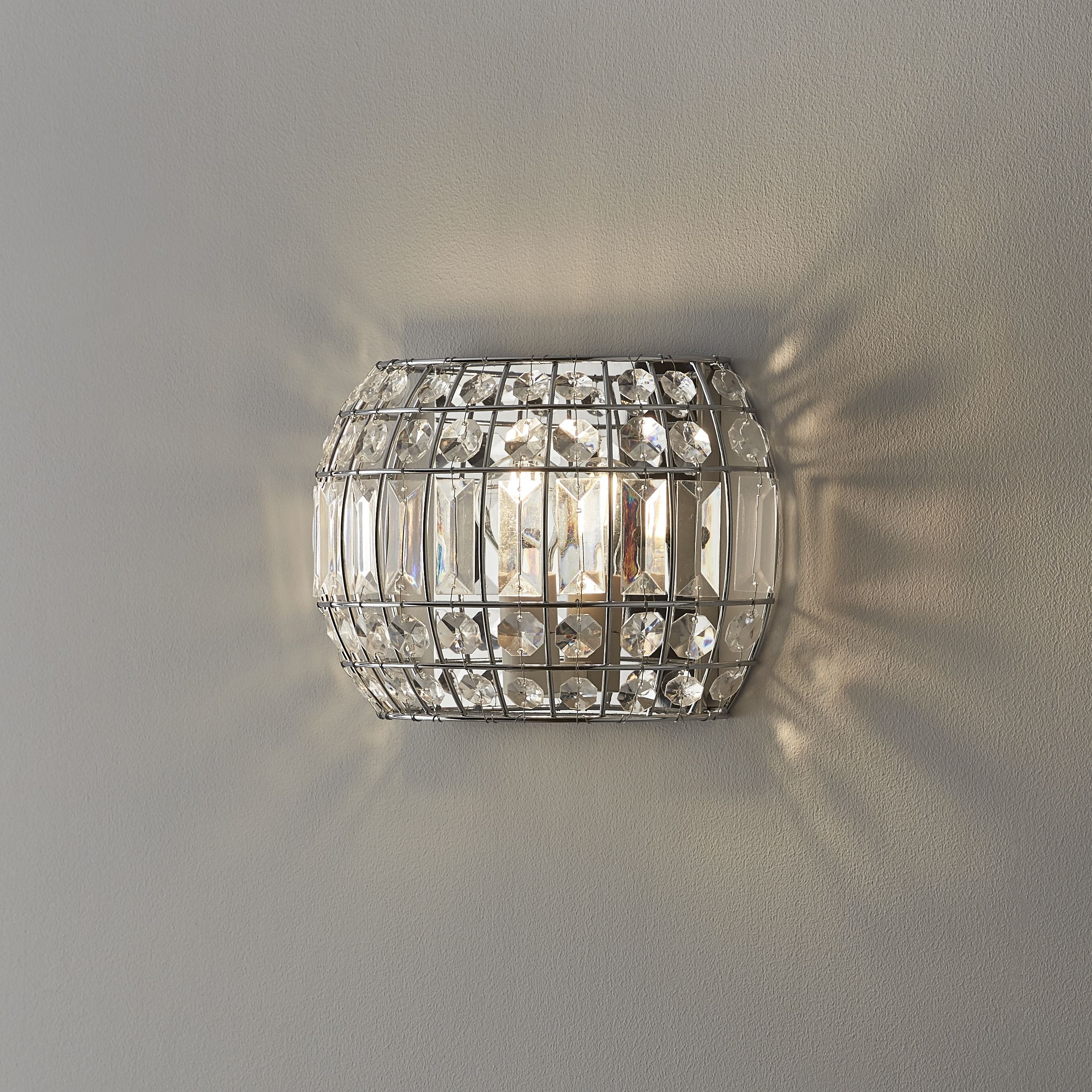 GoodHome Digya Chrome effect Wall light