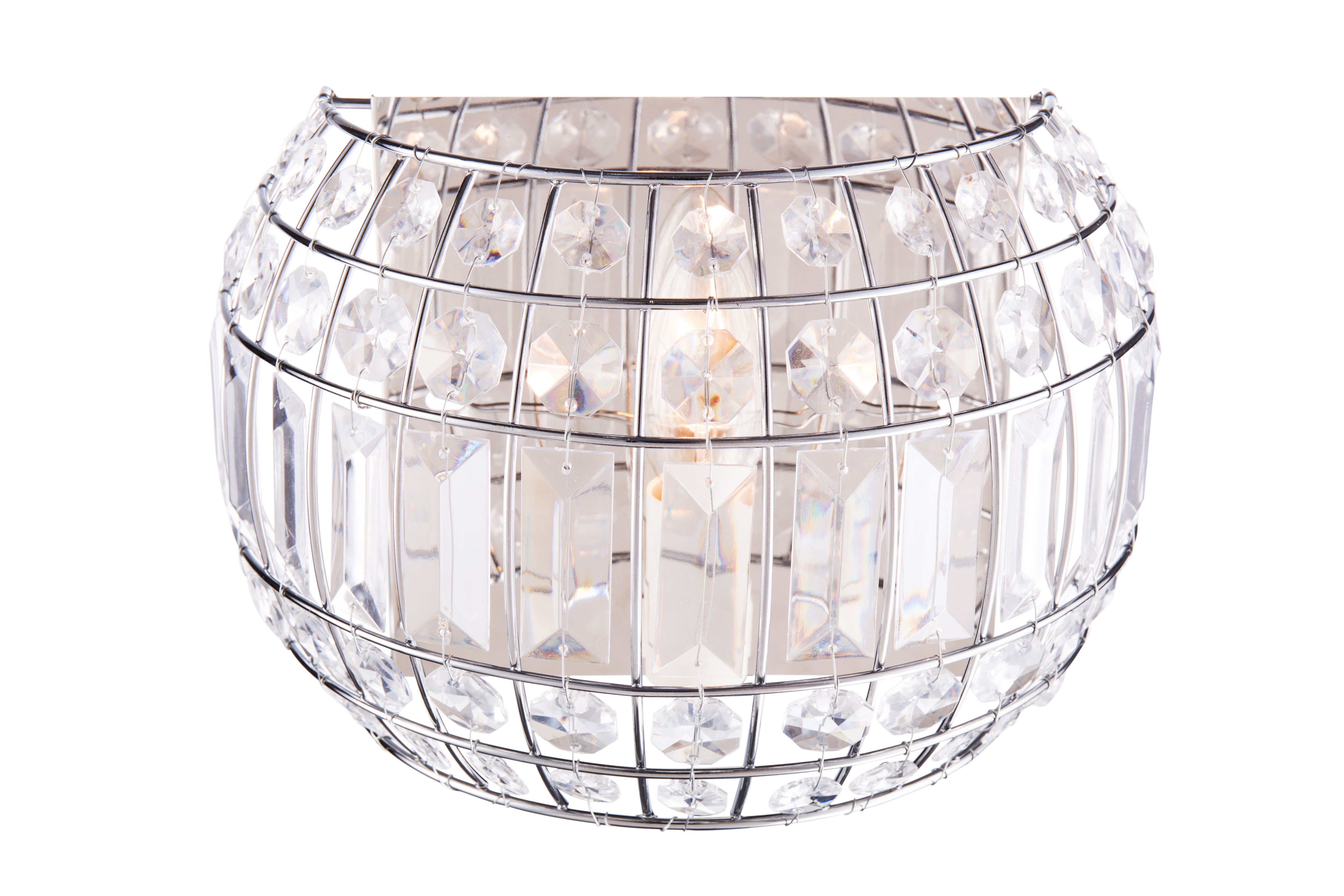 GoodHome Digya Chrome effect Wall light