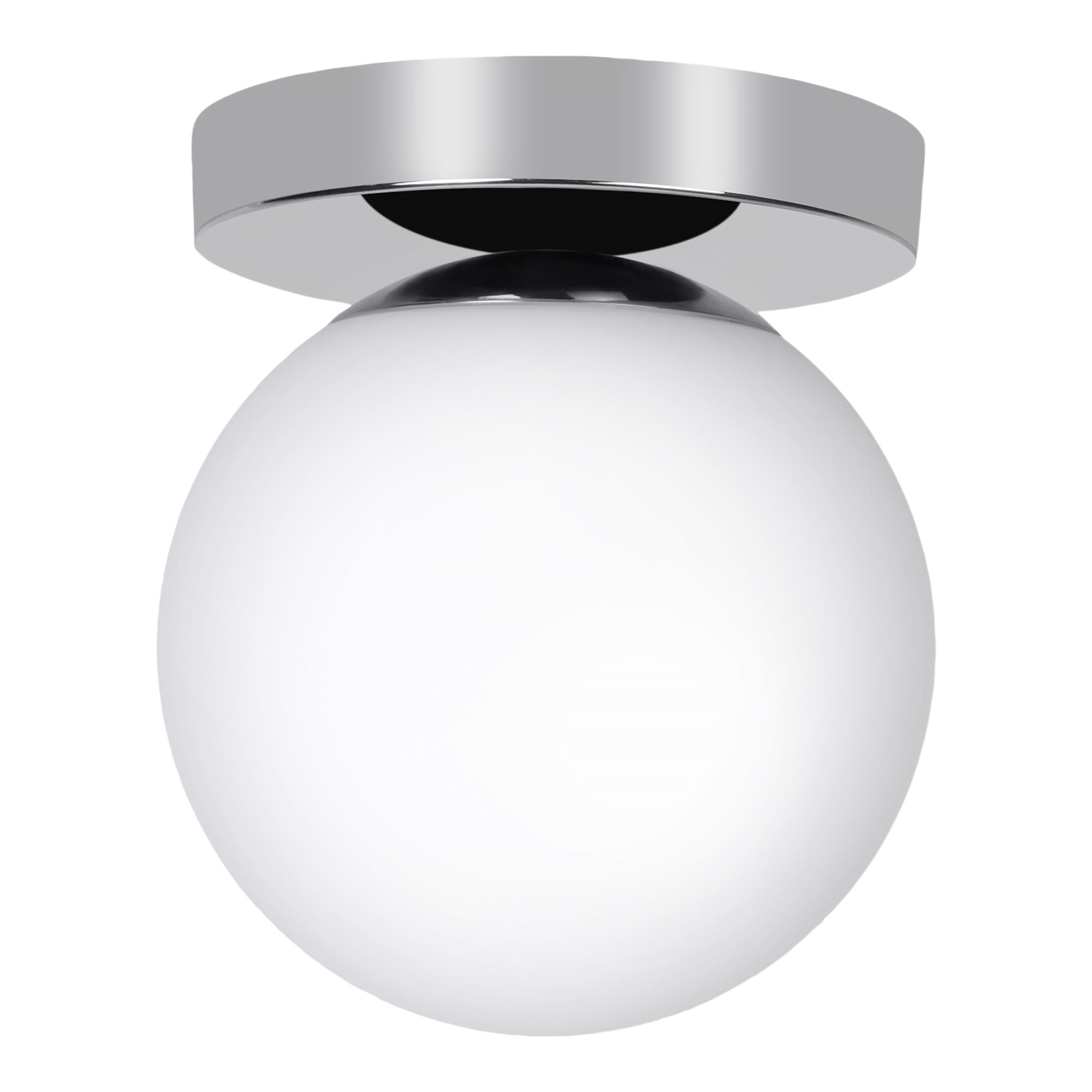 GoodHome Dorres White, silver Chrome effect Ceiling light