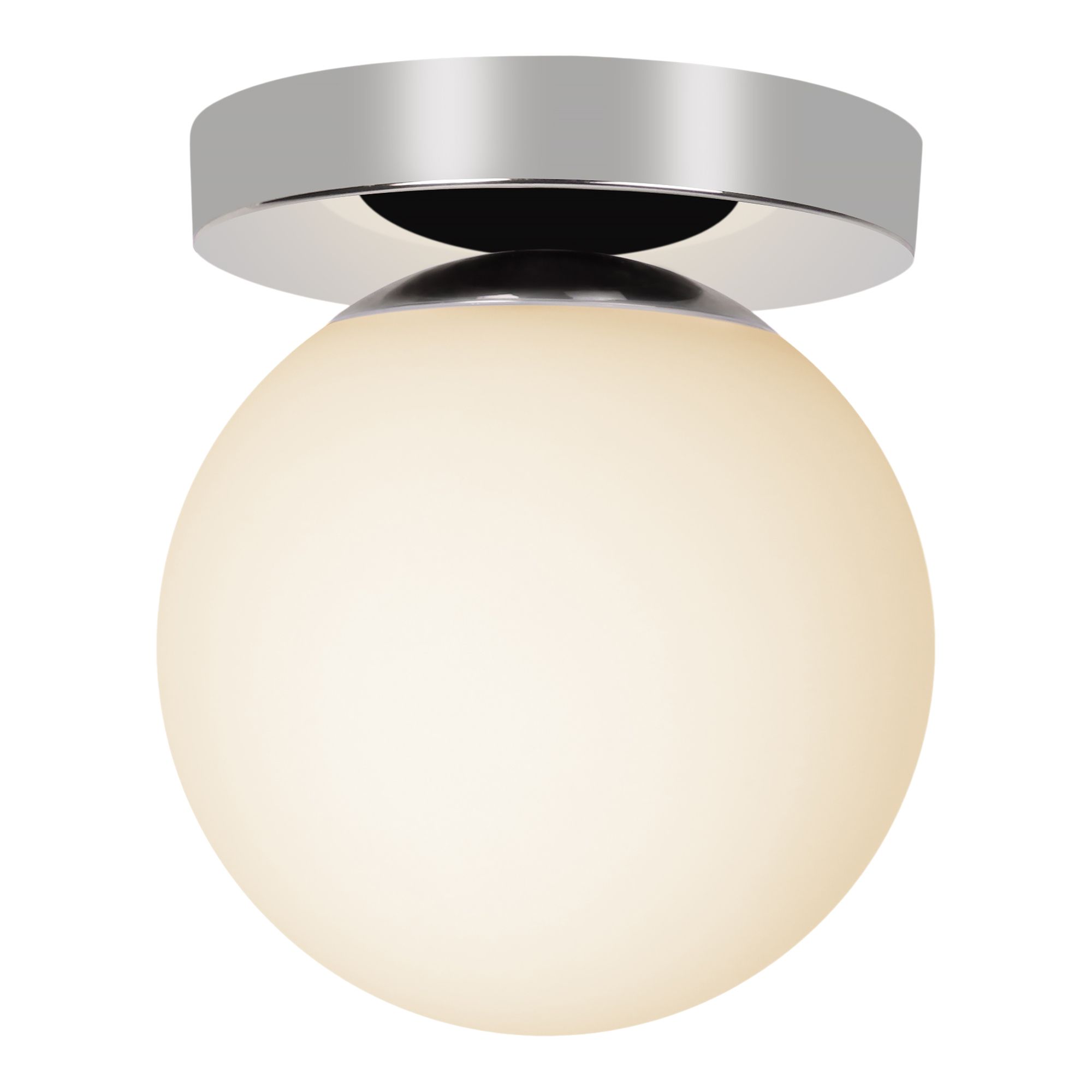 GoodHome Dorres White, silver Chrome effect Ceiling light