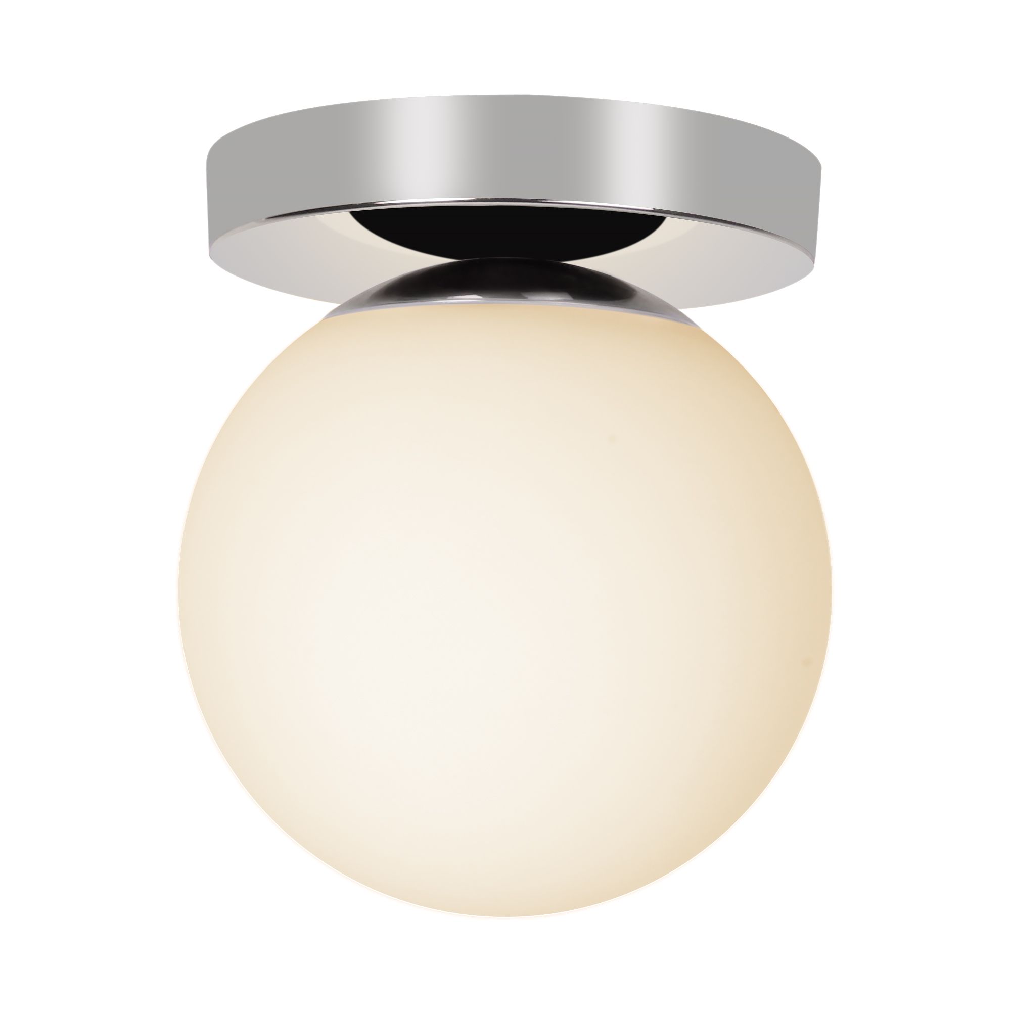 GoodHome Dorres White, silver Chrome effect Ceiling light
