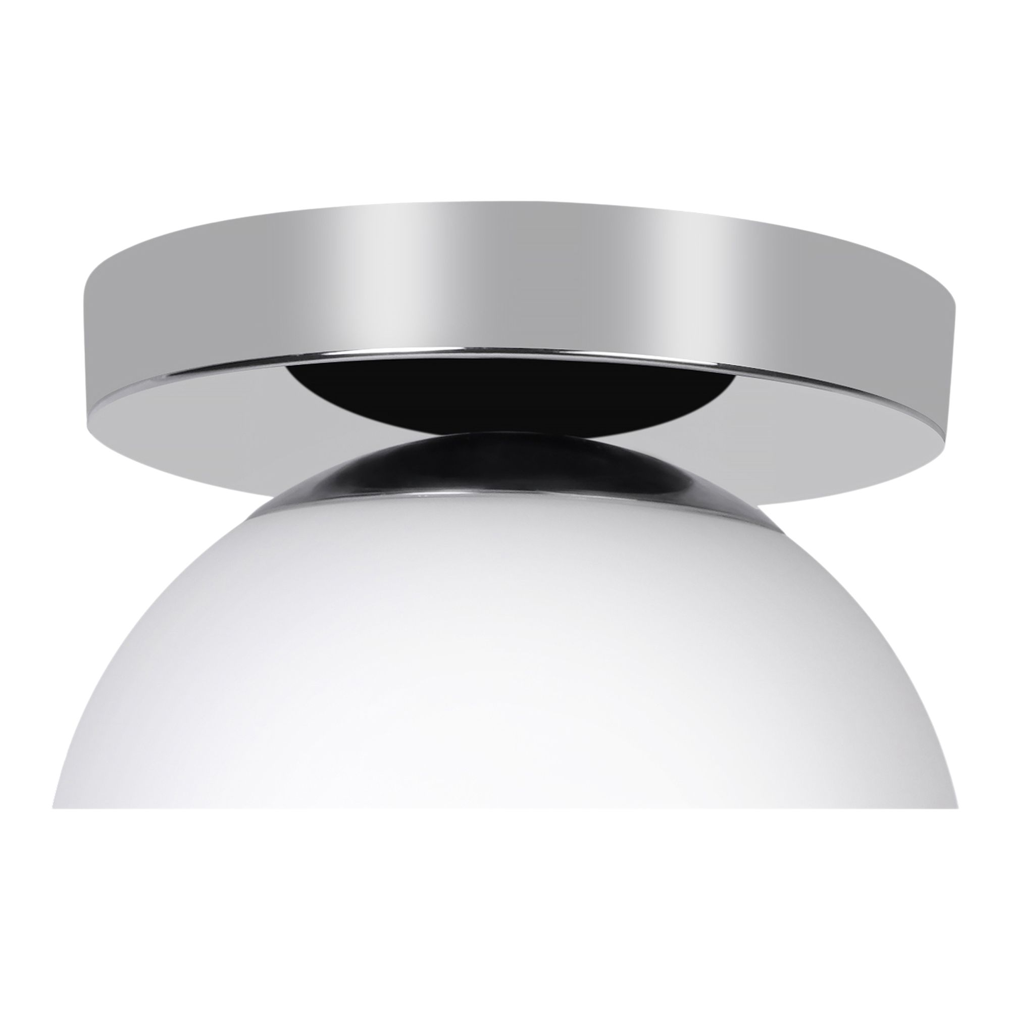 GoodHome Dorres White, silver Chrome effect Ceiling light