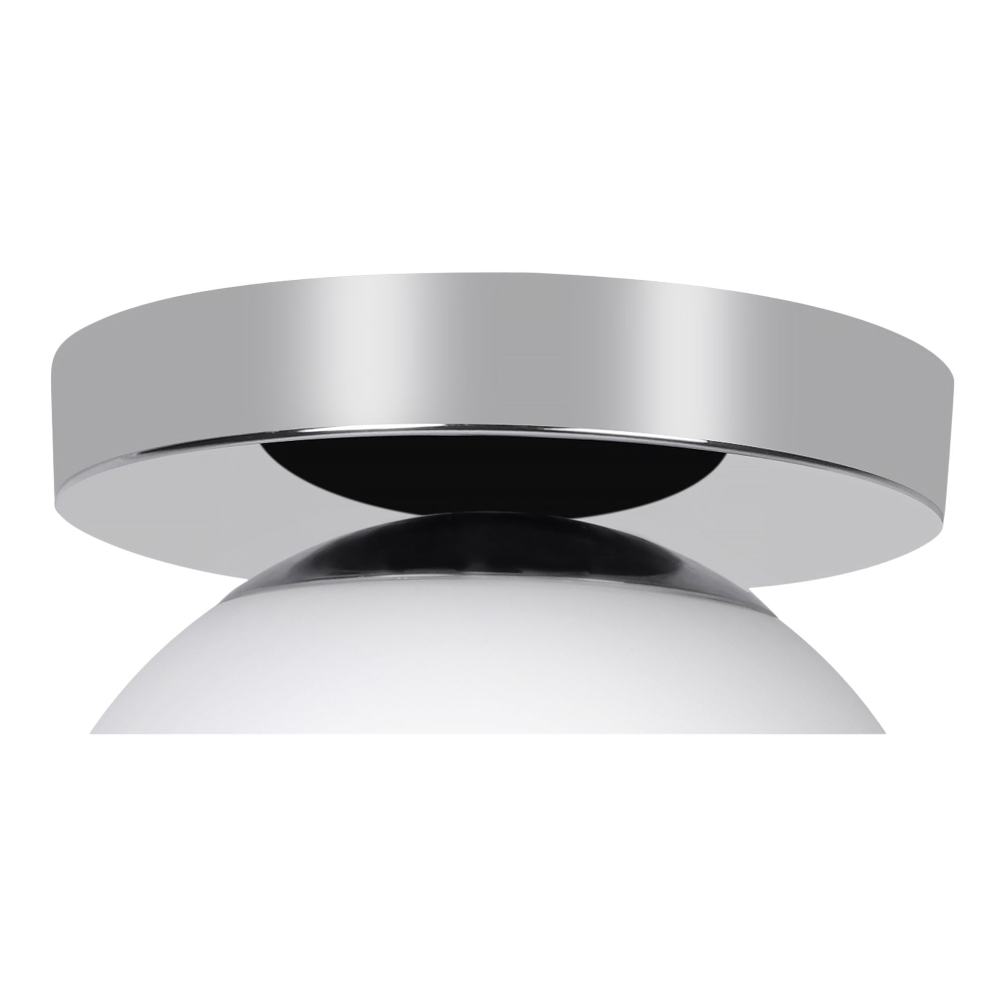 GoodHome Dorres White, silver Chrome effect Ceiling light