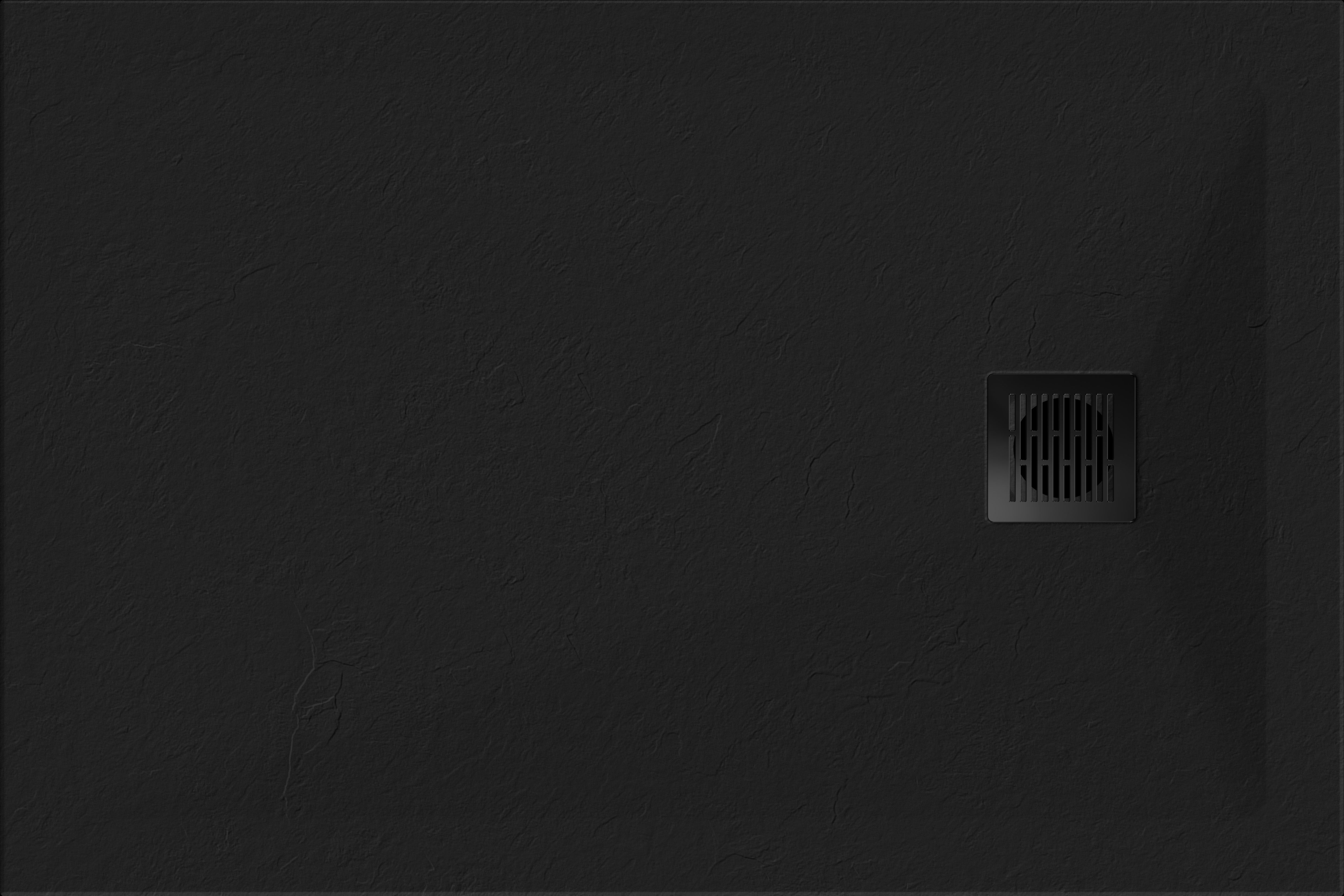 GoodHome Douro Matt Black Rectangular Reversible drainer Shower tray (L)1200mm (W)900mm (H) 30mm