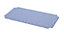 GoodHome Drina Blue Polyamide (PA), polyethylene (PE) & polypropylene (PP) Ridged Anti-slip Bath & shower mat (L)690mm (W)360mm