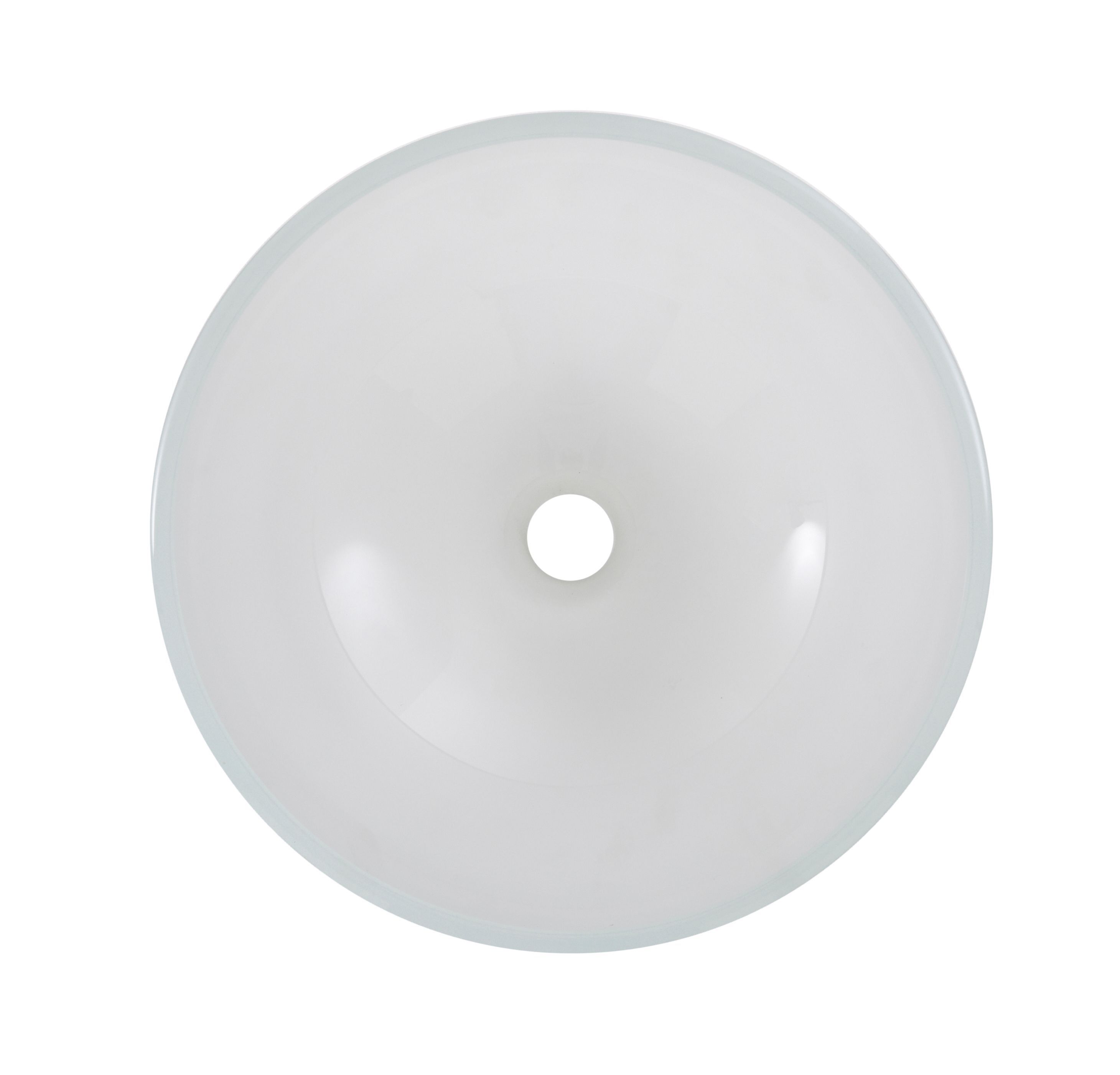 GoodHome Drina Clear Round Counter top Basin (W)38cm