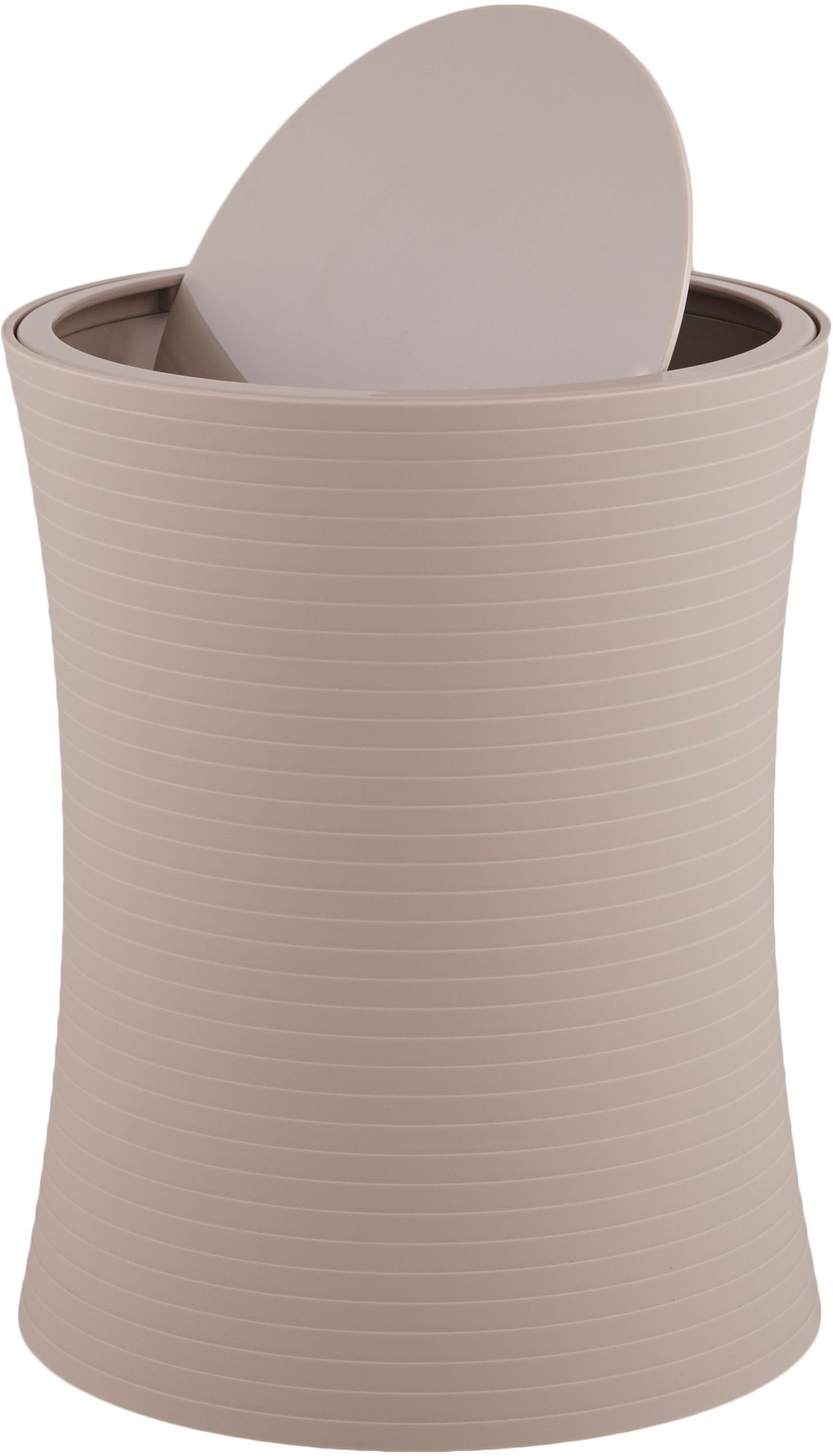 GoodHome Drina Taupe Plastic Bathroom Bin - 3L