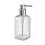 GoodHome Drina Transparent Glass Freestanding Soap dispenser