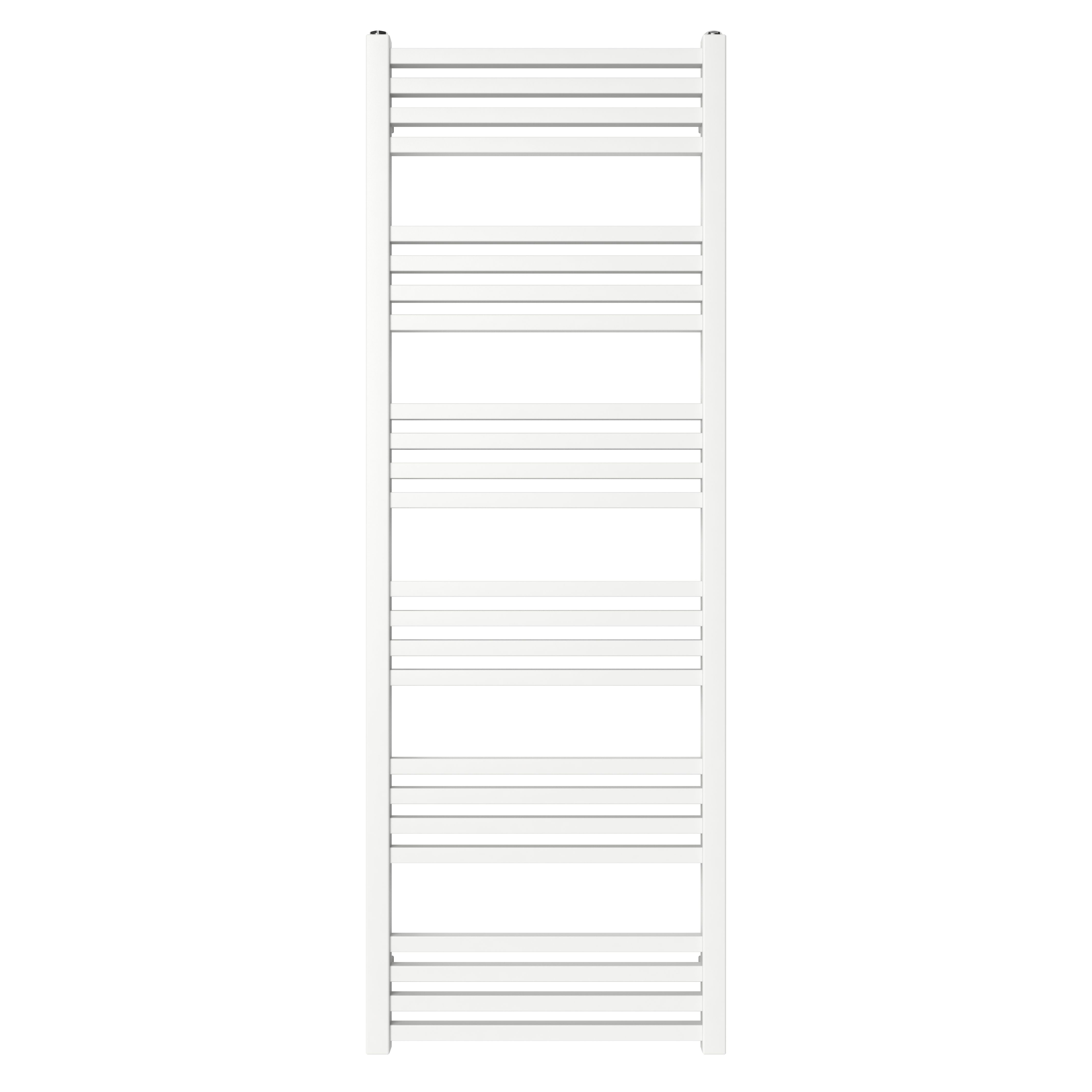 GoodHome Duala, White Vertical Flat Towel radiator (W)450mm x (H)1272mm