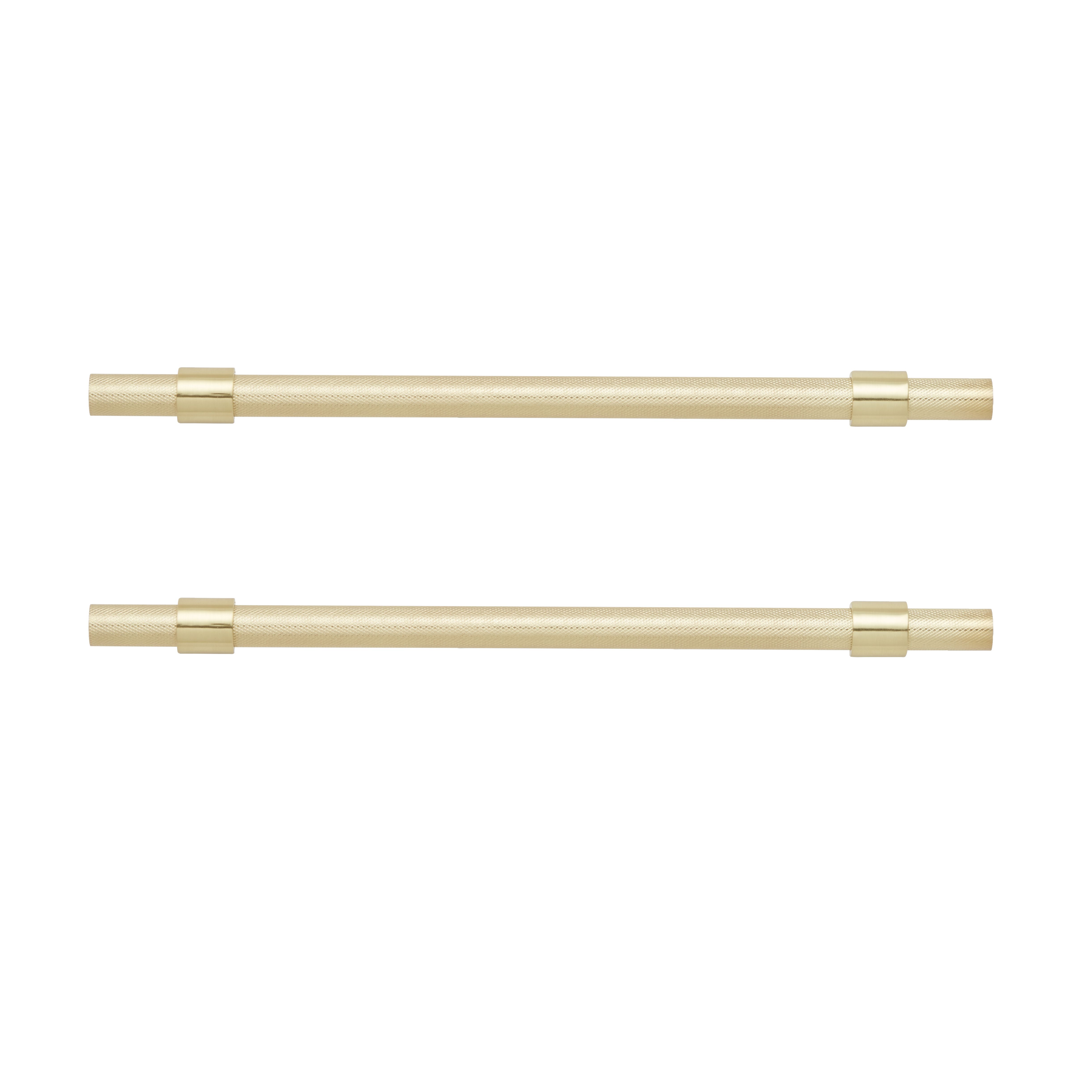 GoodHome Dukkah Brass effect Kitchen Cabinet Handle (L)25.7cm