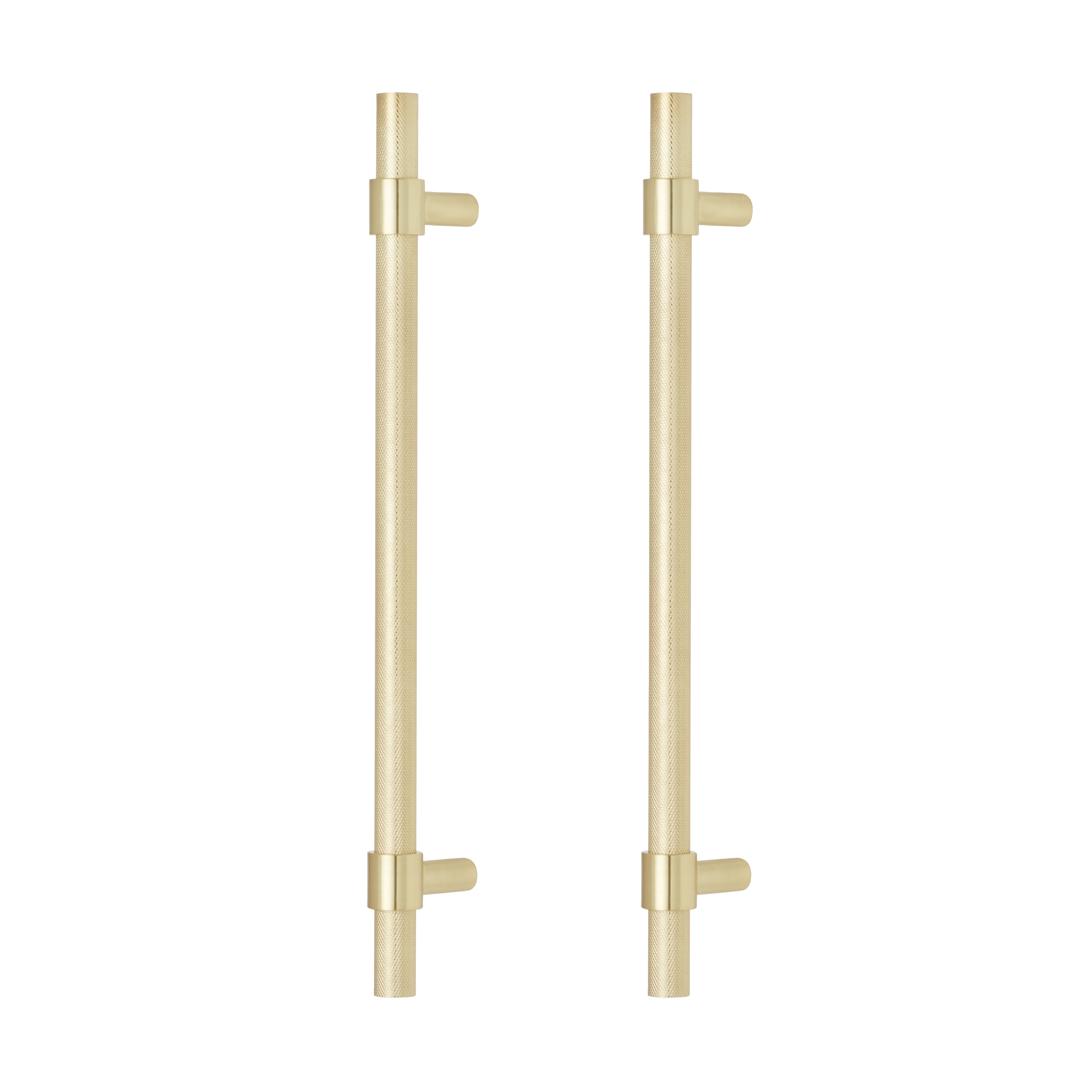 GoodHome Dukkah Brass effect Kitchen Cabinet Handle (L)25.7cm