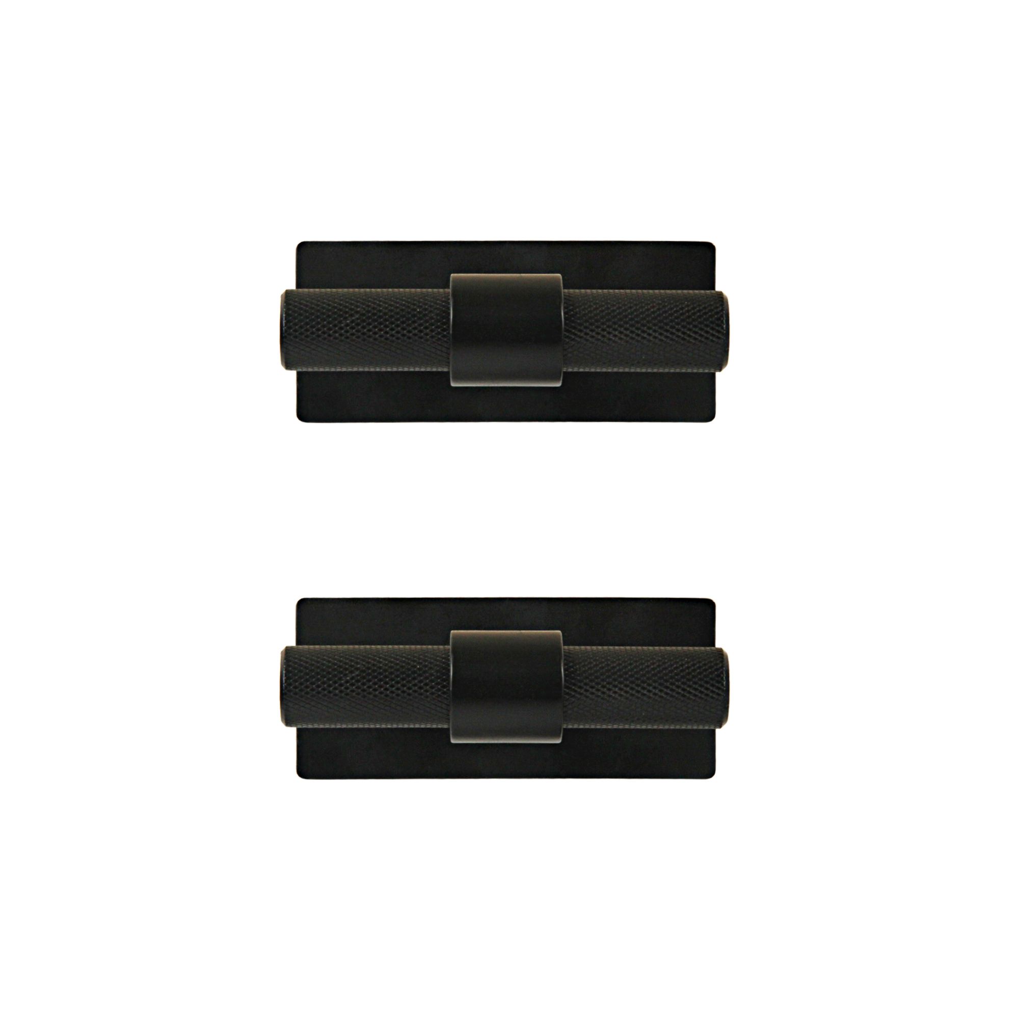GoodHome Dukkah Matt Black Kitchen cabinets Handle (L)6.5cm