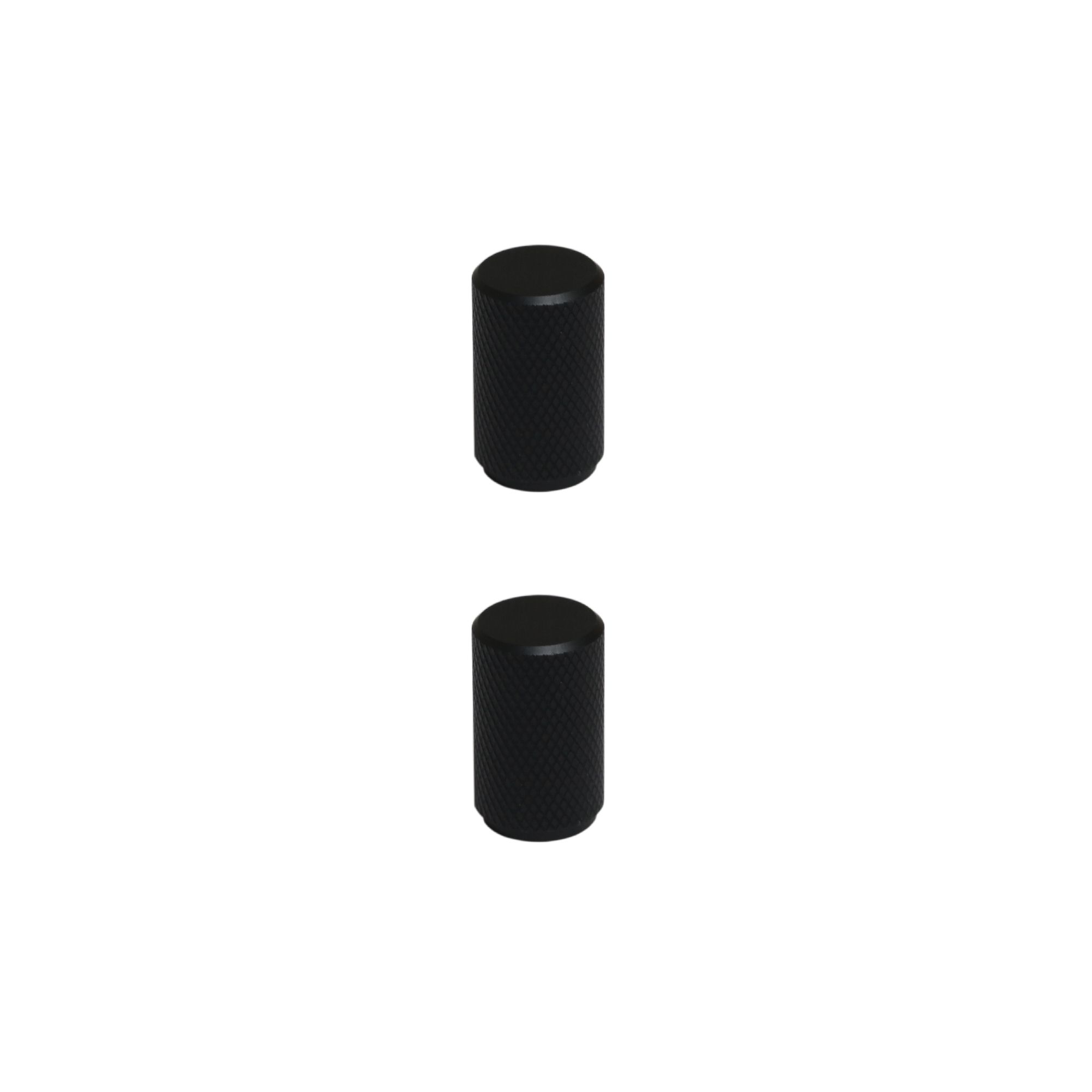 GoodHome Dukkah Matt Black Kitchen cabinets Pull Handle (L)18mm