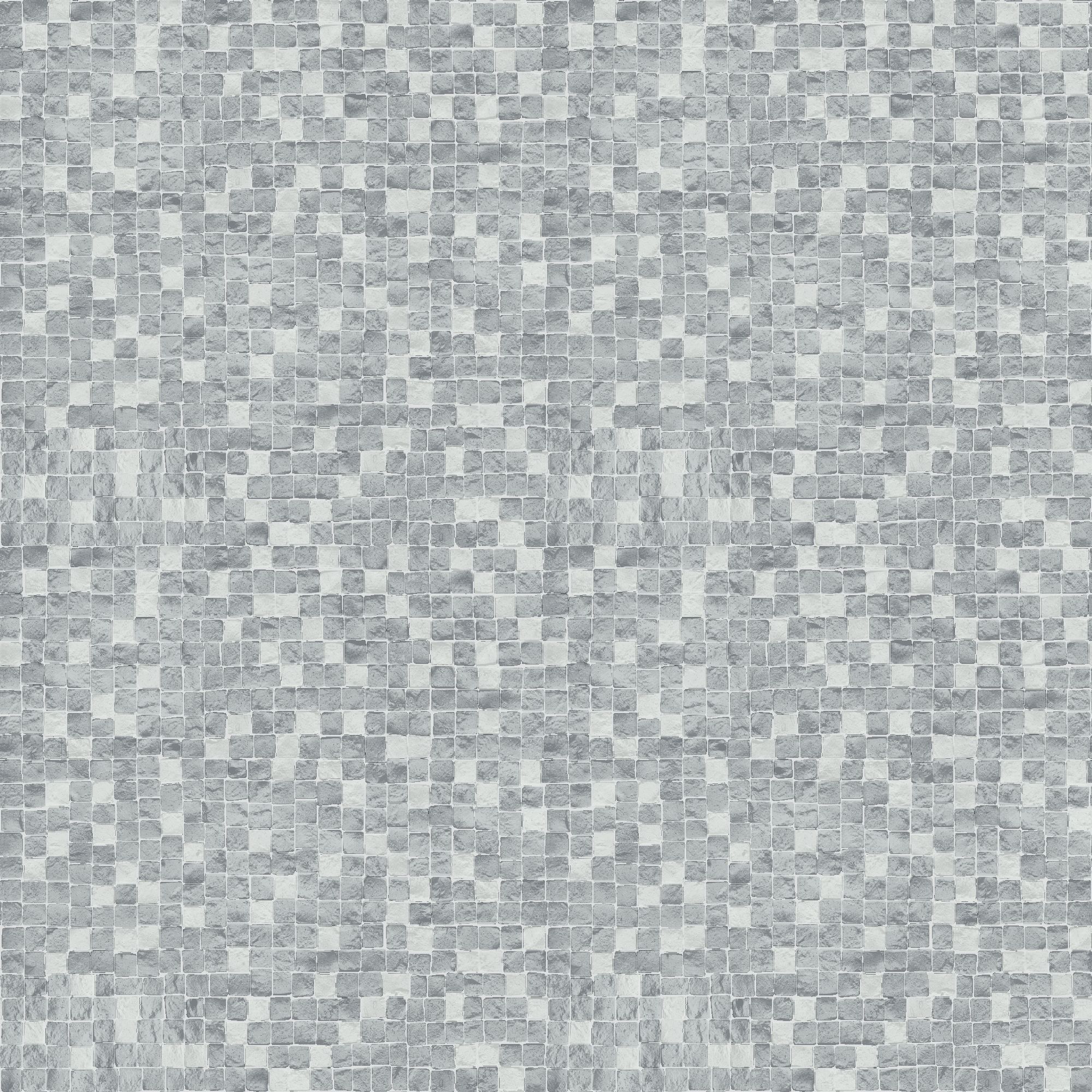 GoodHome Dunni Grey Tile effect Mosaic Textured Wallpaper Sample