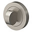 GoodHome Duod Brushed Electroplated Nickel effect Zinc alloy Round Thumbturn (Dia)50mm, Pair
