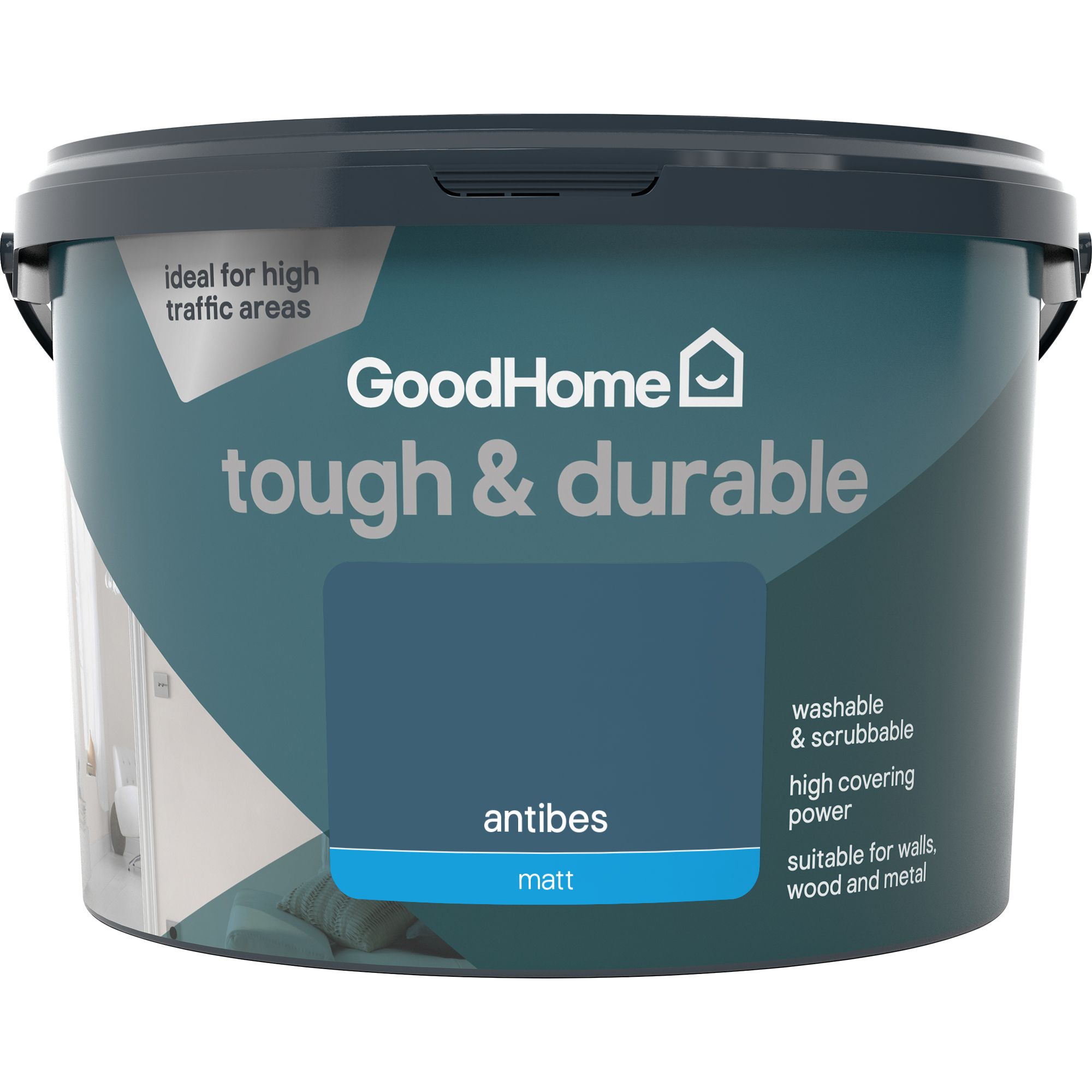 GoodHome Durable Antibes Matt Emulsion paint, 2.5L