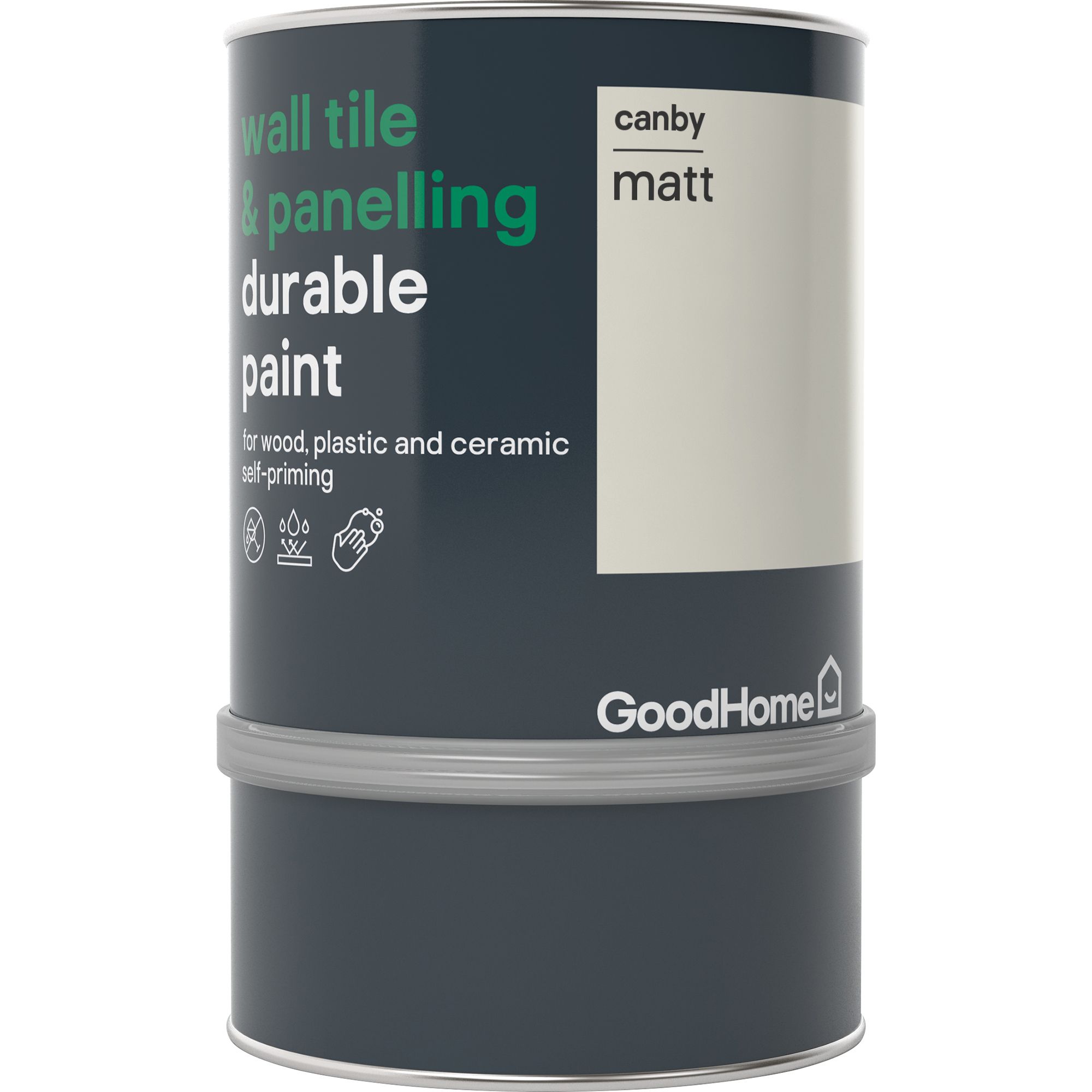 GoodHome Durable Canby Matt Wall tile & panelling paint, 750ml
