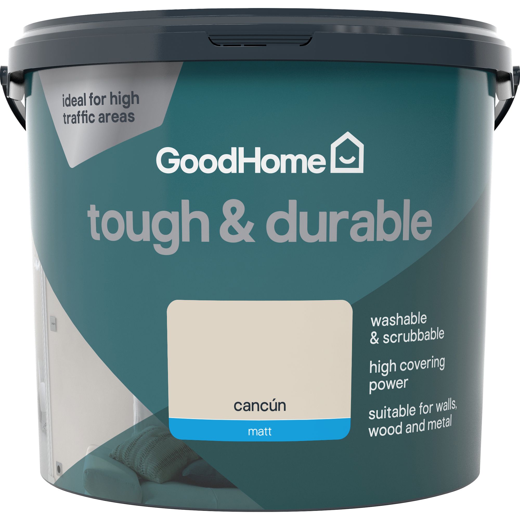 GoodHome Durable Cancun Matt Emulsion paint, 5L