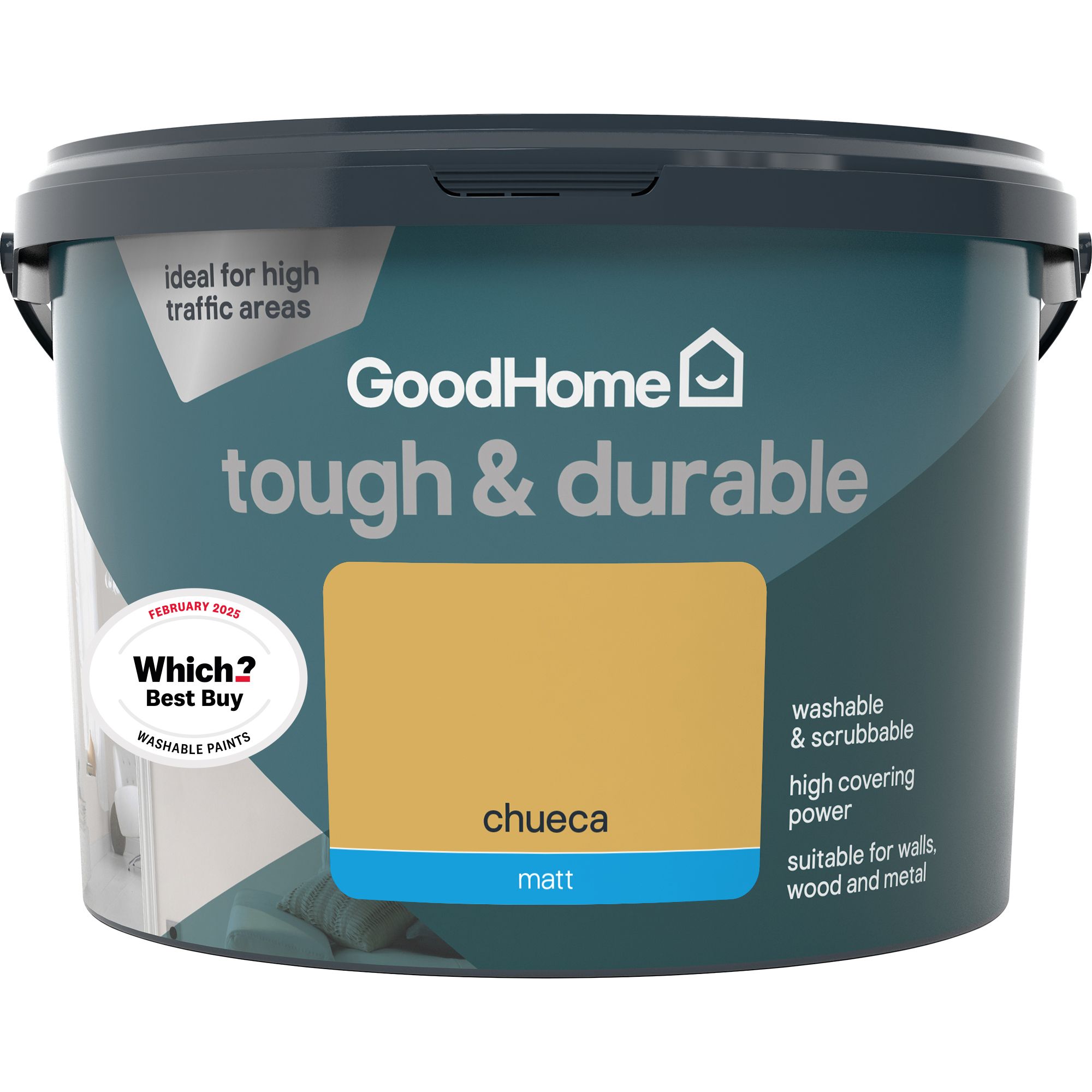 GoodHome Durable Chueca Matt Emulsion paint, 2.5L