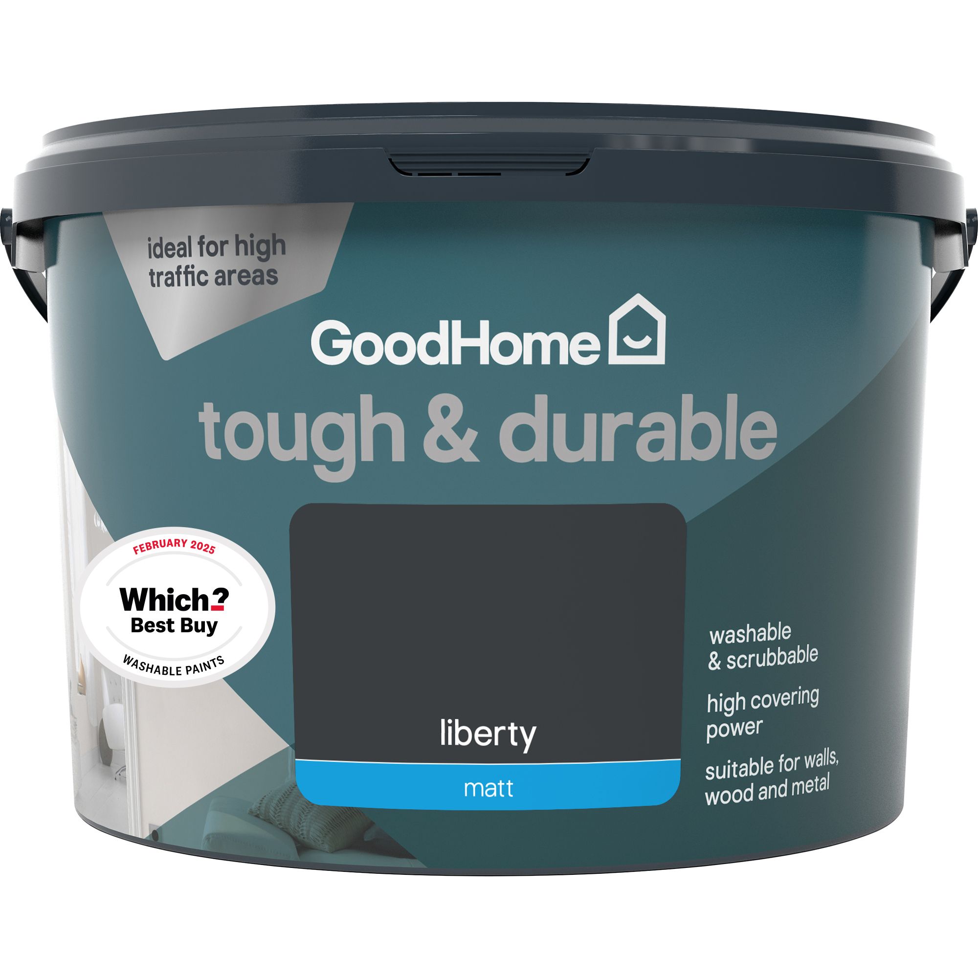 GoodHome Durable Liberty Matt Emulsion paint, 2.5L