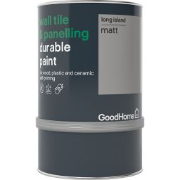 GoodHome Durable Long island Matt Wall tile & panelling paint, 750ml