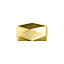 GoodHome Elasa Gold effect Metal Geometric Curtain pole finial (Dia)19mm