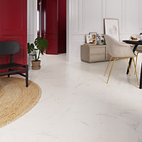 GoodHome Elegance White Laminate Flooring, 2.53m²