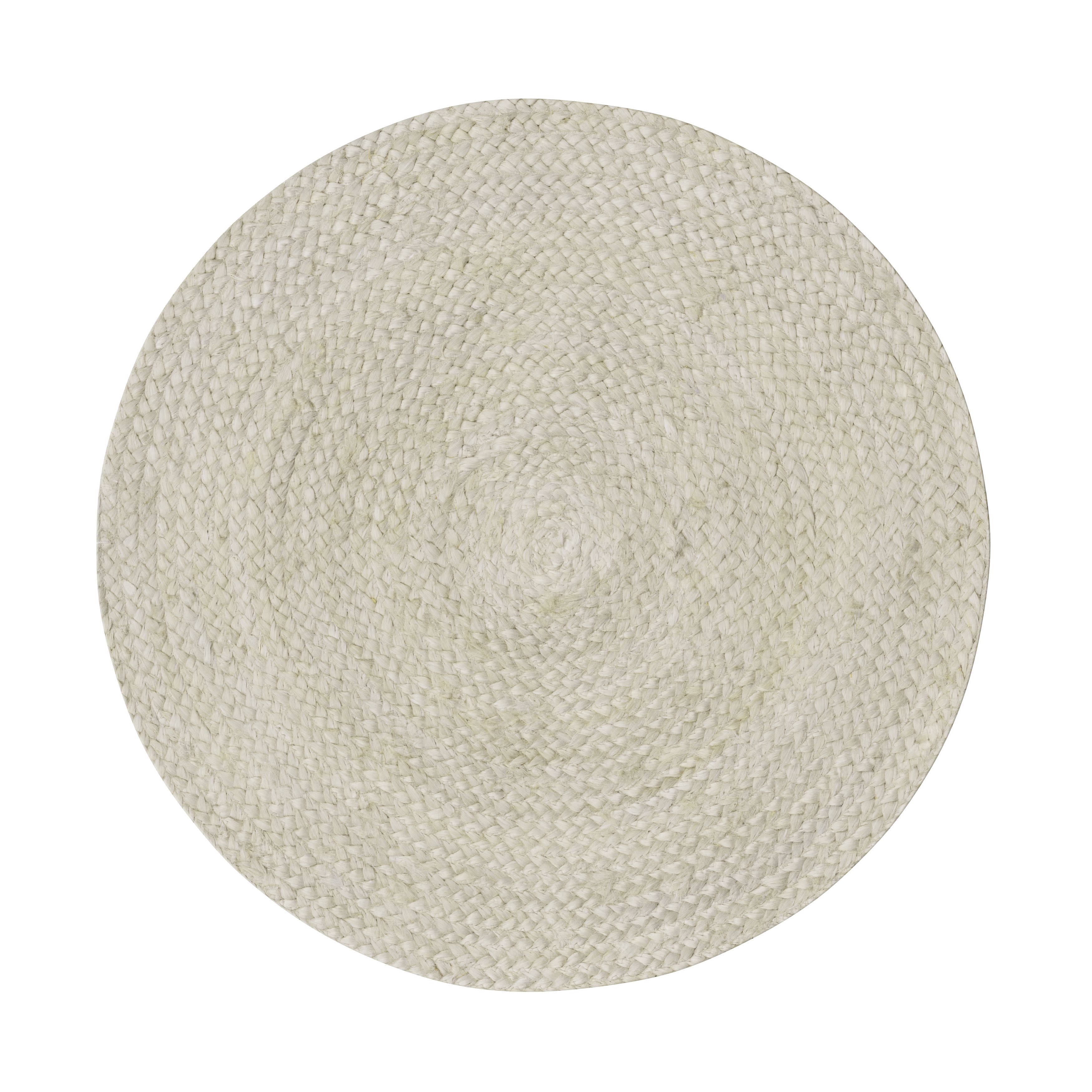 GoodHome Elland Beige Round Bath mat (L)70cm (W)70cm