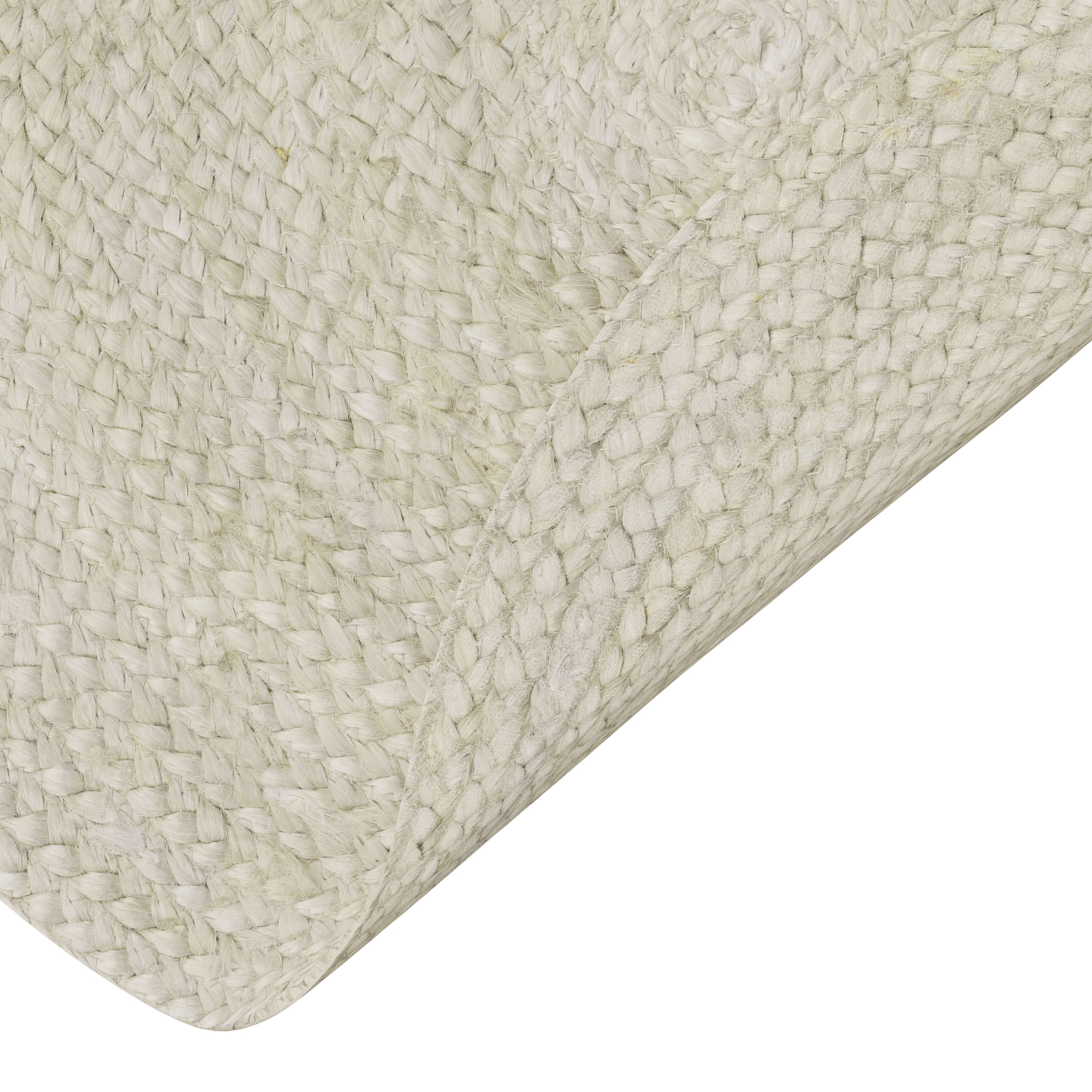 GoodHome Elland Beige Round Bath mat (L)70cm (W)70cm