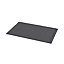 GoodHome Elland Ebony Cotton & polyester (PES) Anti-slip Bath mat (L)800mm (W)500mm