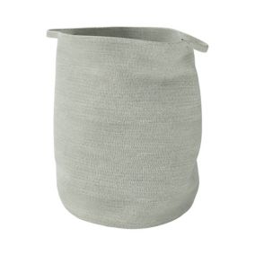 GoodHome Elland Green Tea & White 59L Laundry bin (H)55cm (W)58cm