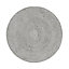 GoodHome Elland Grey Round Bath mat (L)70cm (W)70cm