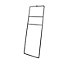 GoodHome Elland Matt Black Steel Freestanding Towel ladder (W)60cm