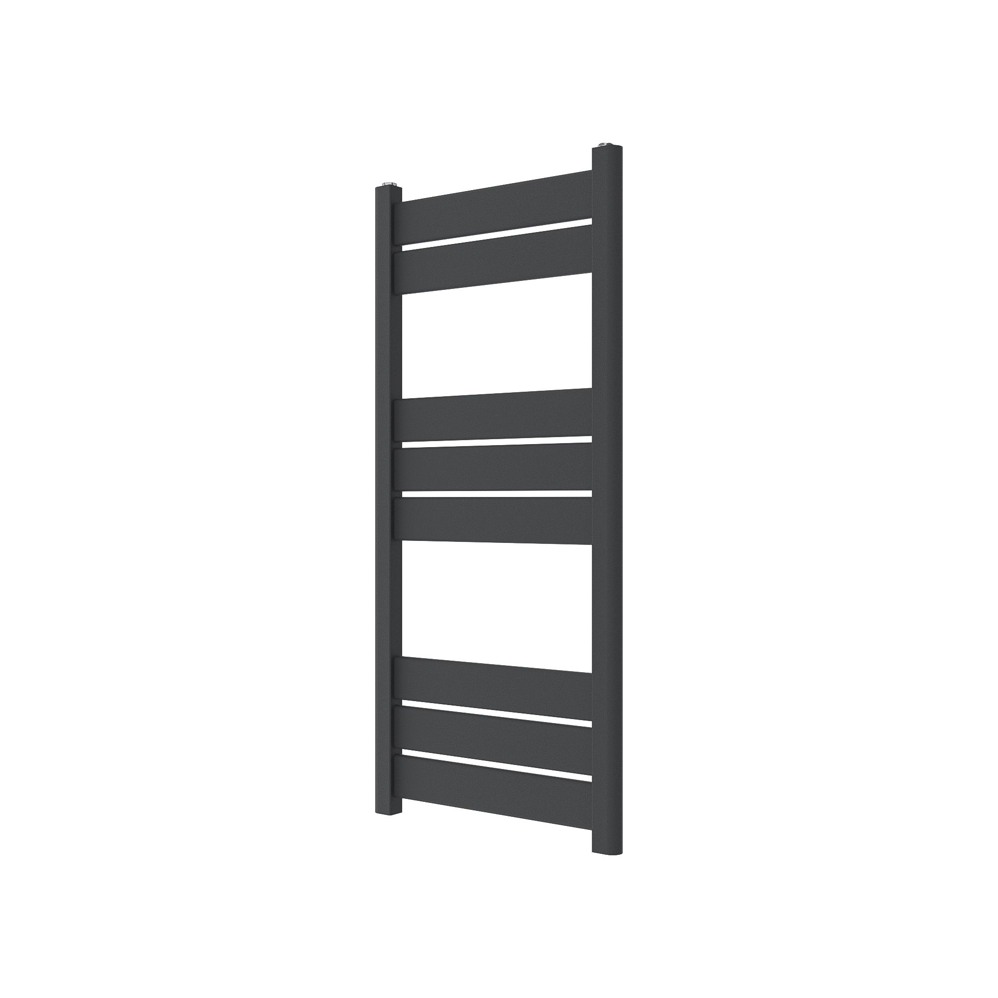 GoodHome Ellesmere, Anthracite Vertical Flat Towel radiator (W)450mm x (H)974mm