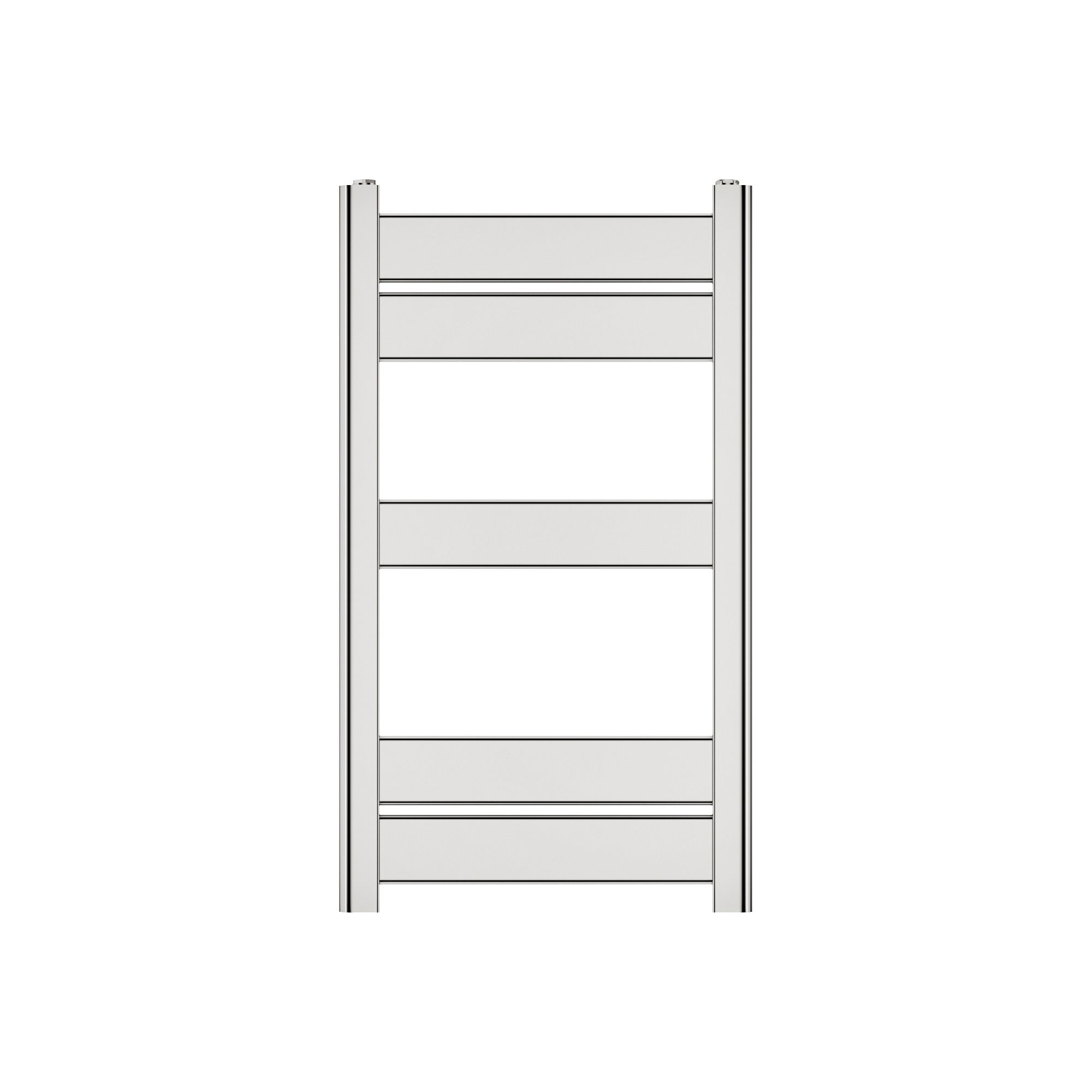 GoodHome Ellesmere Vertical Flat Towel radiator (W)400mm x (H)700mm