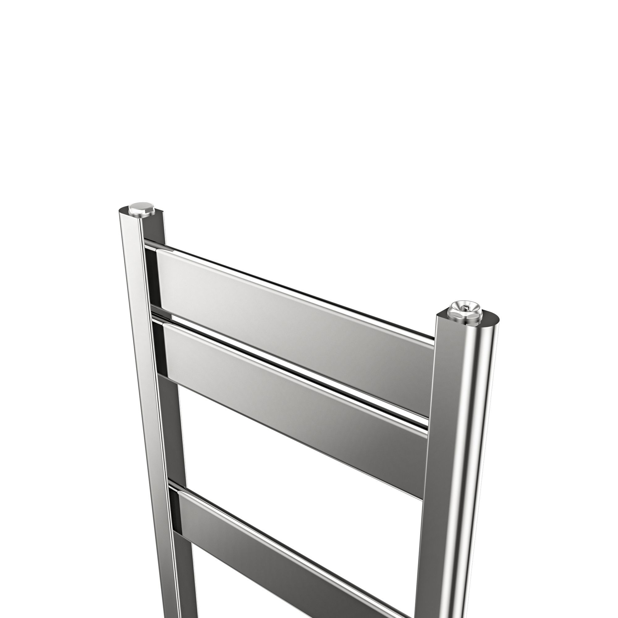 GoodHome Ellesmere Vertical Flat Towel radiator (W)400mm x (H)700mm