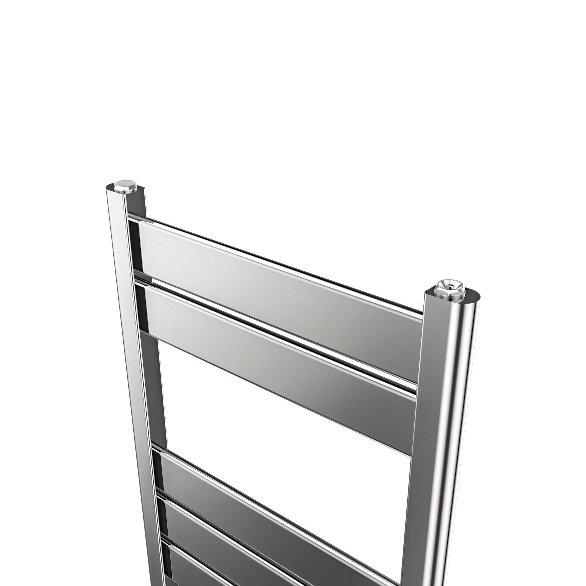 GoodHome Ellesmere Vertical Flat Towel radiator (W)450mm x (H)974mm