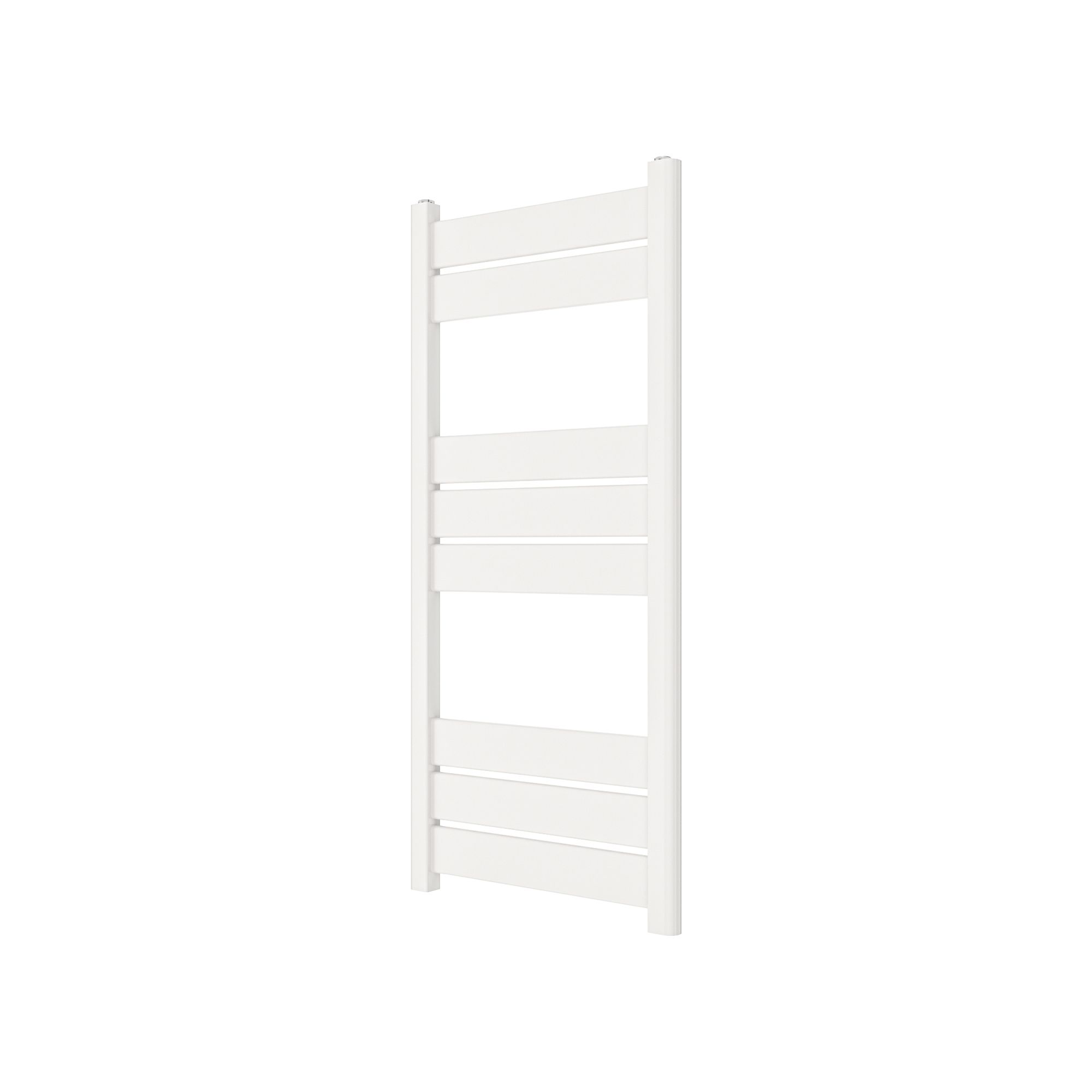 GoodHome Ellesmere, White Vertical Flat Towel radiator (W)450mm x (H)974mm