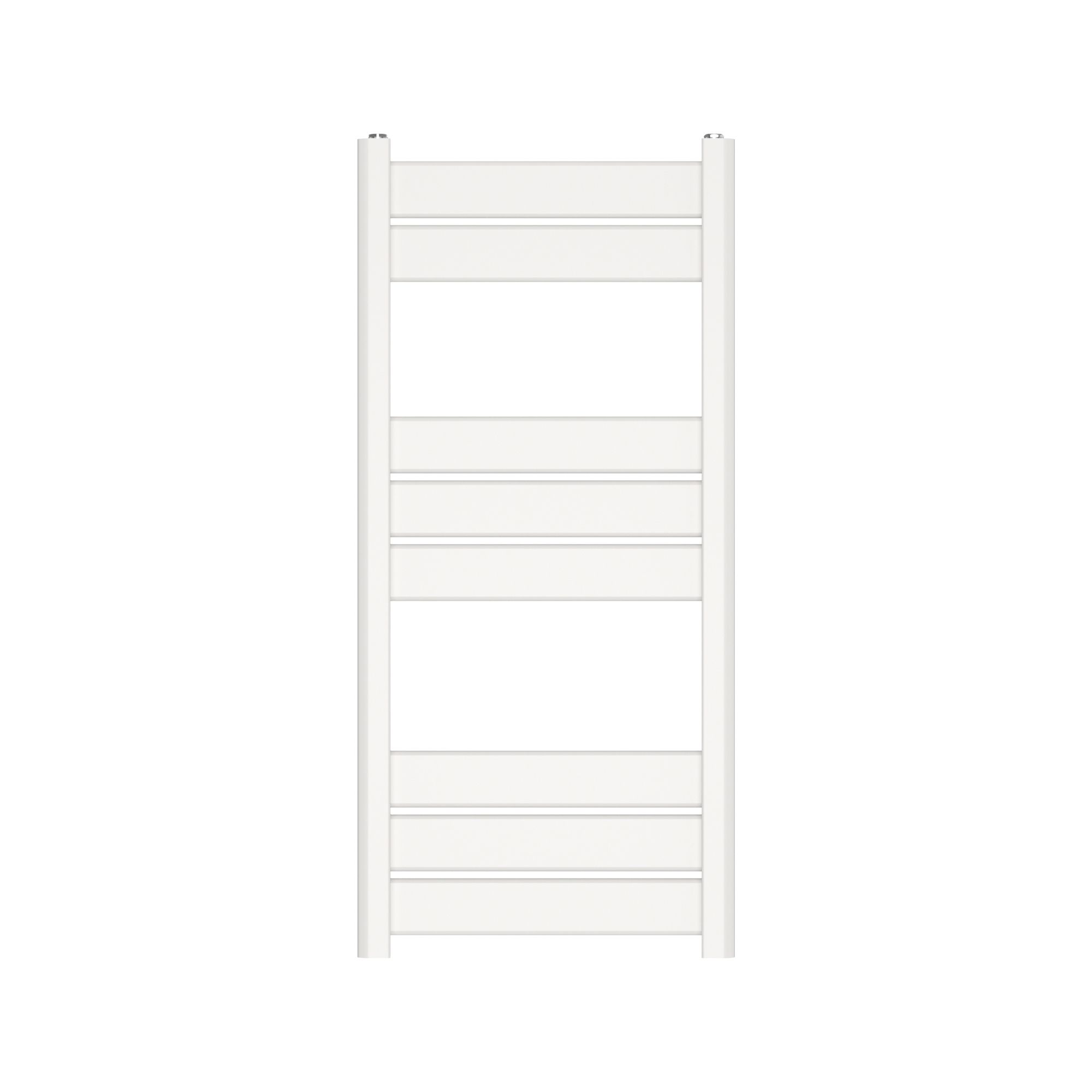 GoodHome Ellesmere, White Vertical Flat Towel radiator (W)450mm x (H)974mm