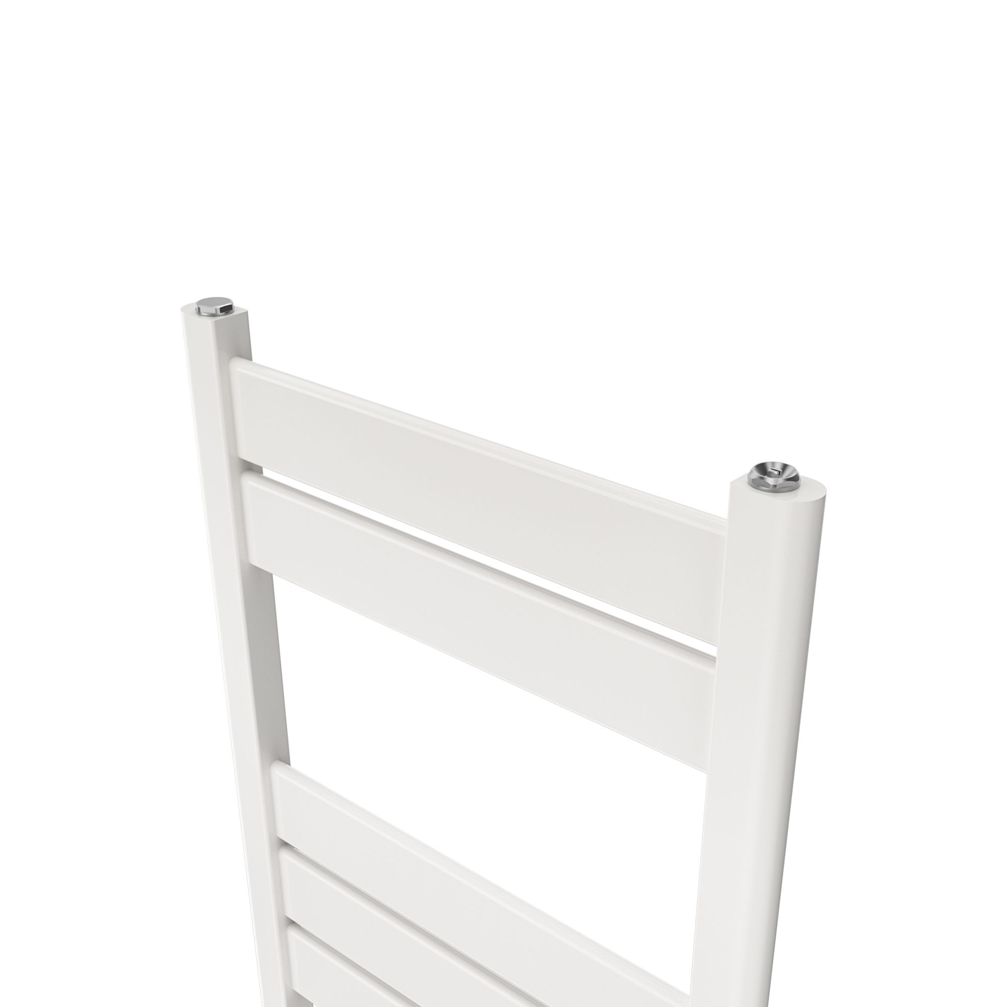 GoodHome Ellesmere, White Vertical Flat Towel radiator (W)450mm x (H)974mm