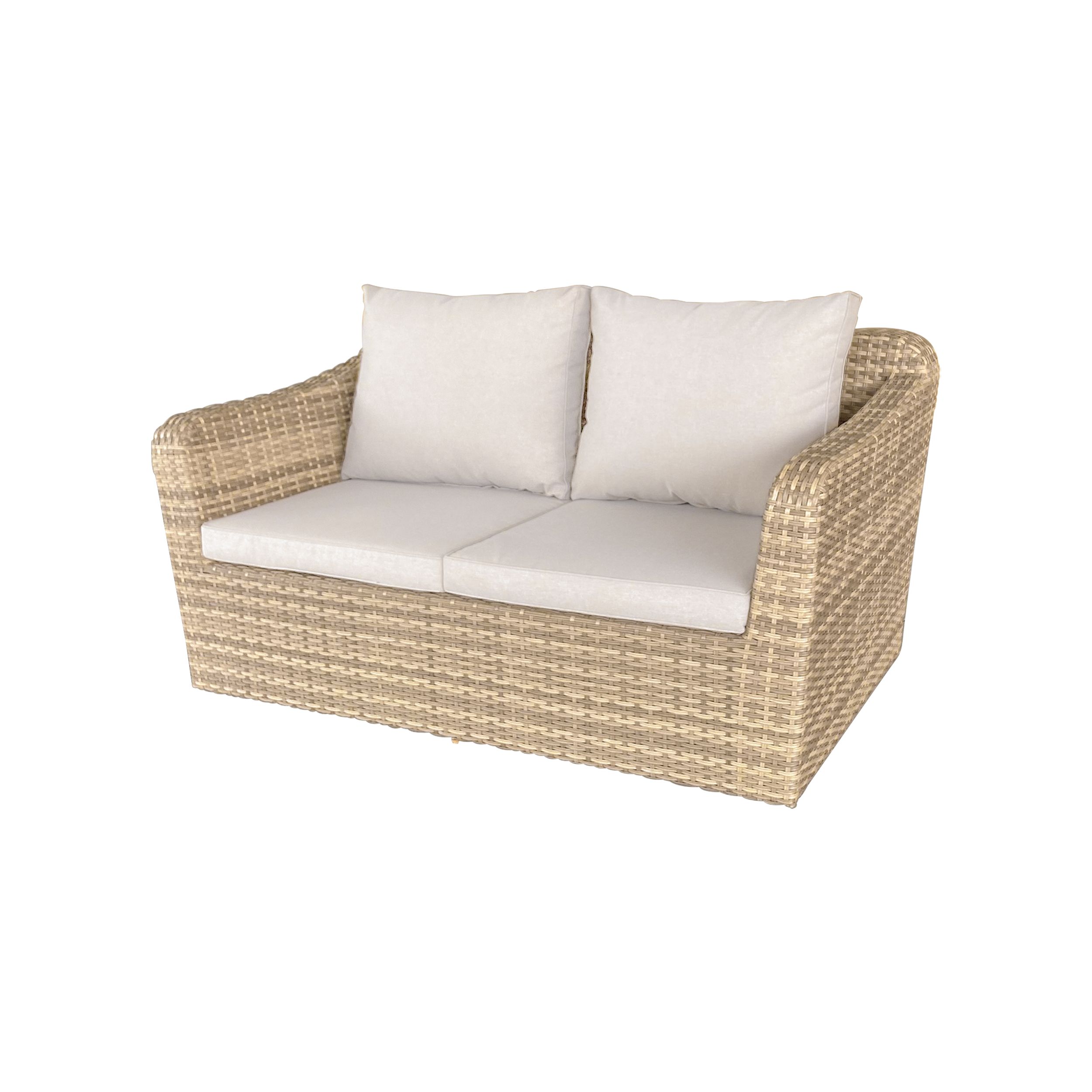 GoodHome Elos Matt Beige 4 Seater Modular Coffee set