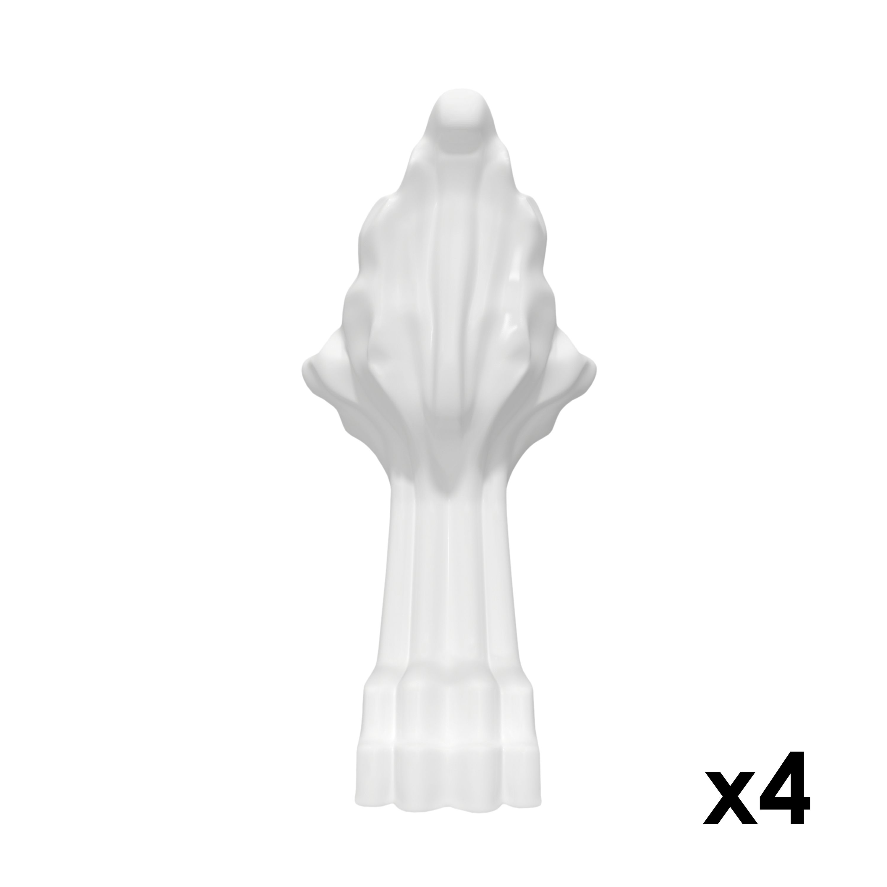 GoodHome Emba White Metal & plastic Bath feet, Pack of 4