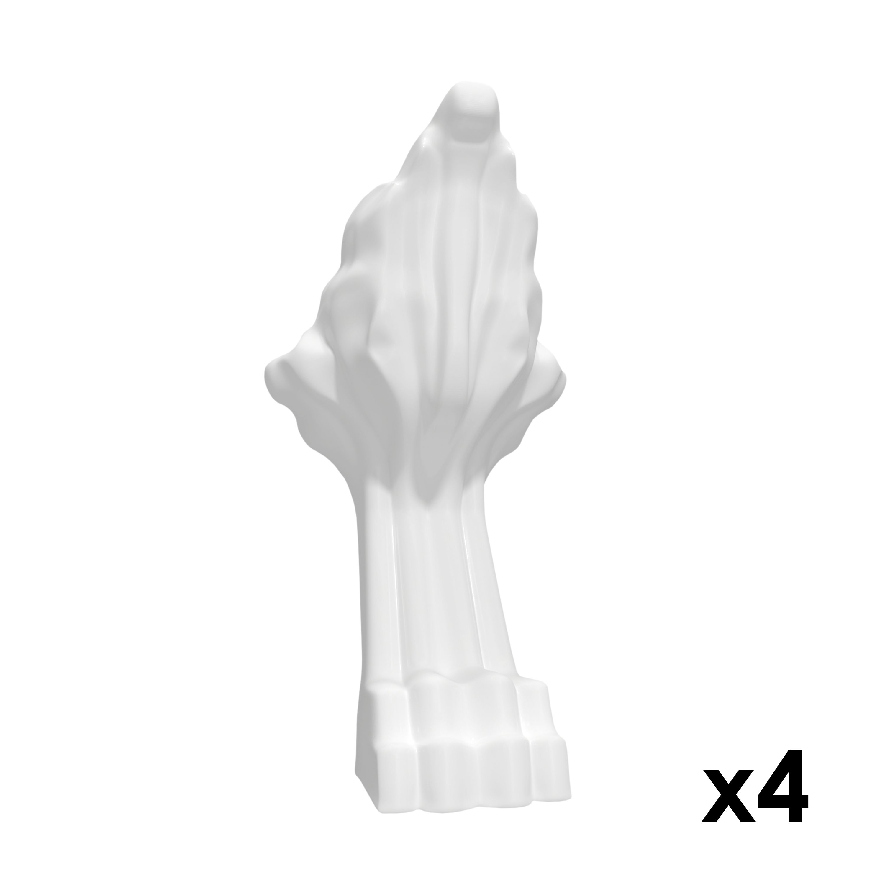 GoodHome Emba White Metal & plastic Bath feet, Pack of 4