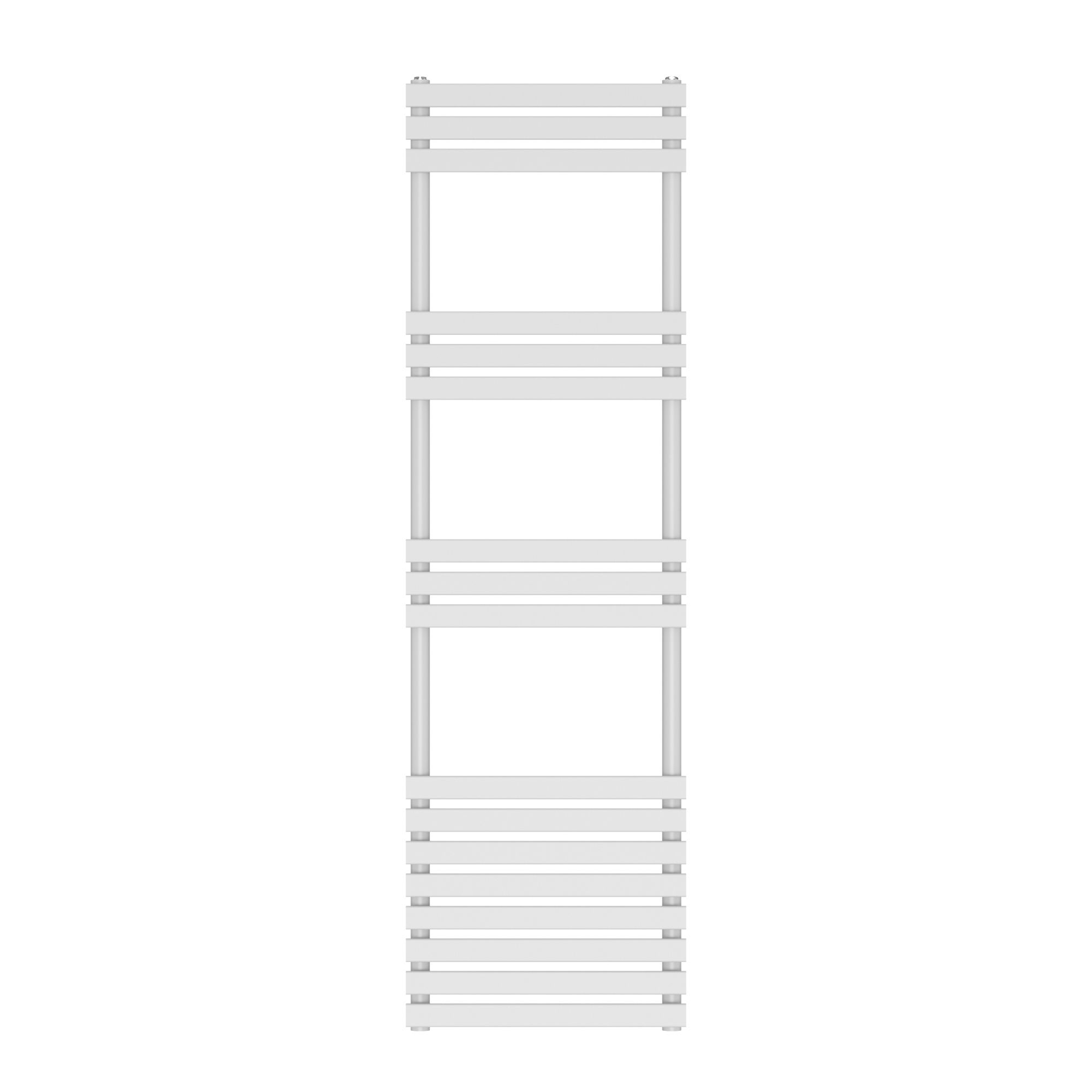 GoodHome Emsworth, White Vertical Flat Towel radiator (W)500mm x (H)1700mm